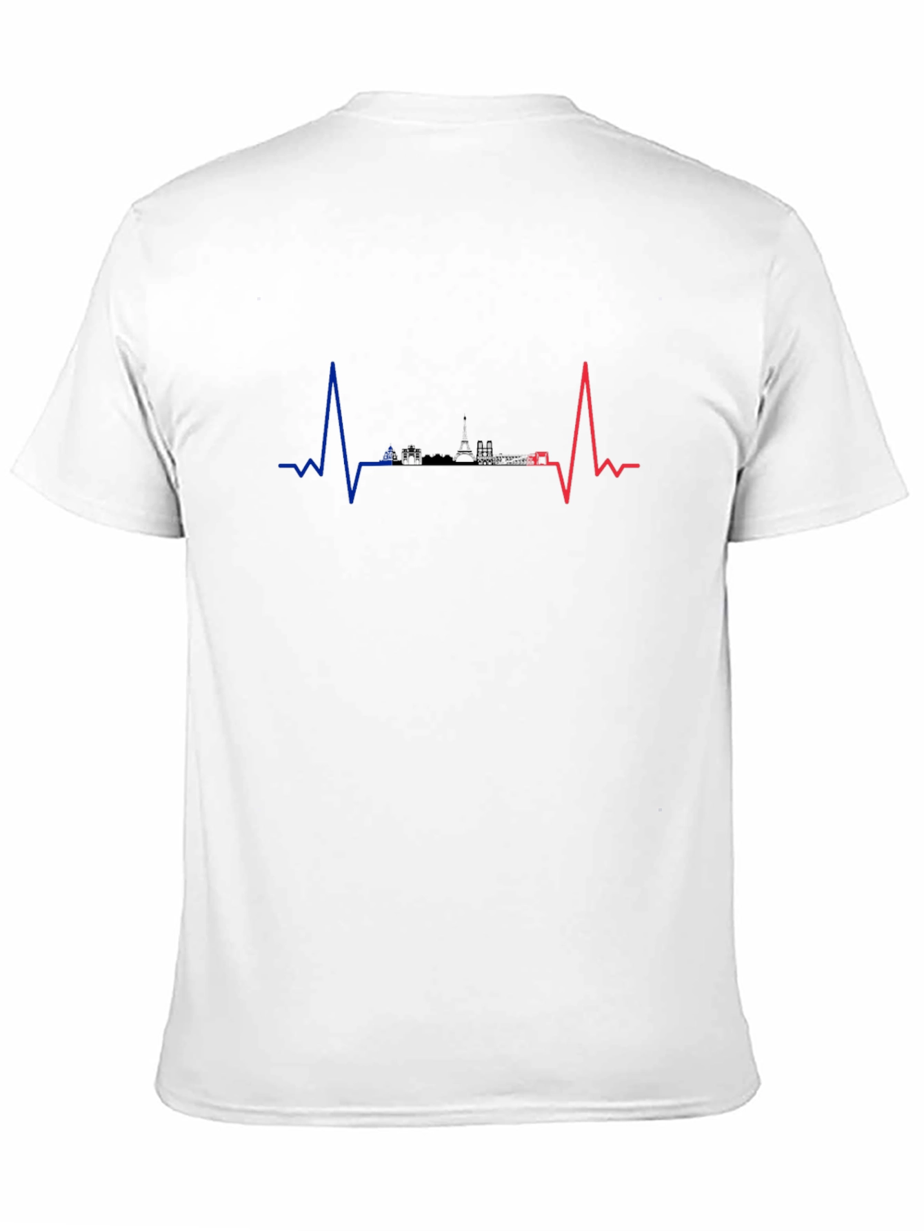 Paris Heartbeat T-Shirt - City Skyline Pulse