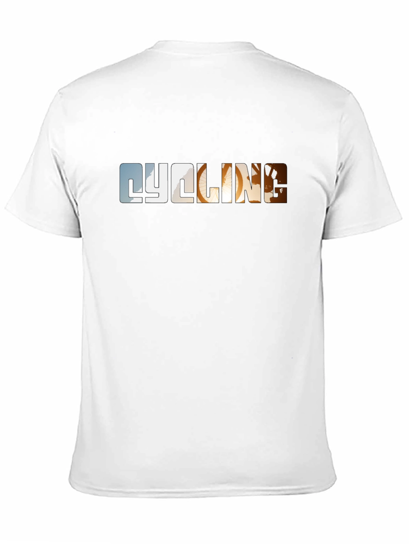 Cycling Graphic Print Black T-Shirt