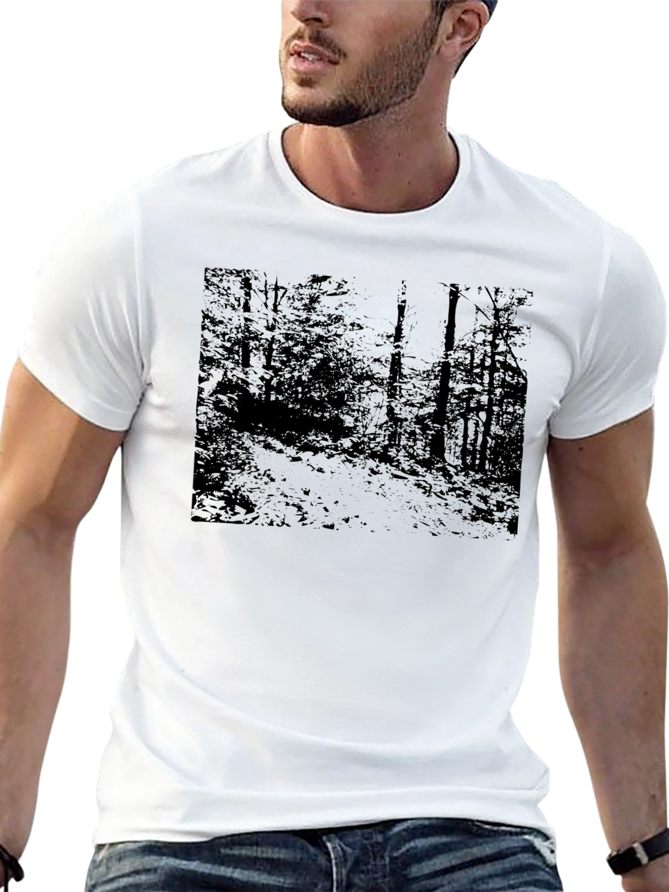 Dark Forest Graphic Tee - Unisex Black T-Shirt