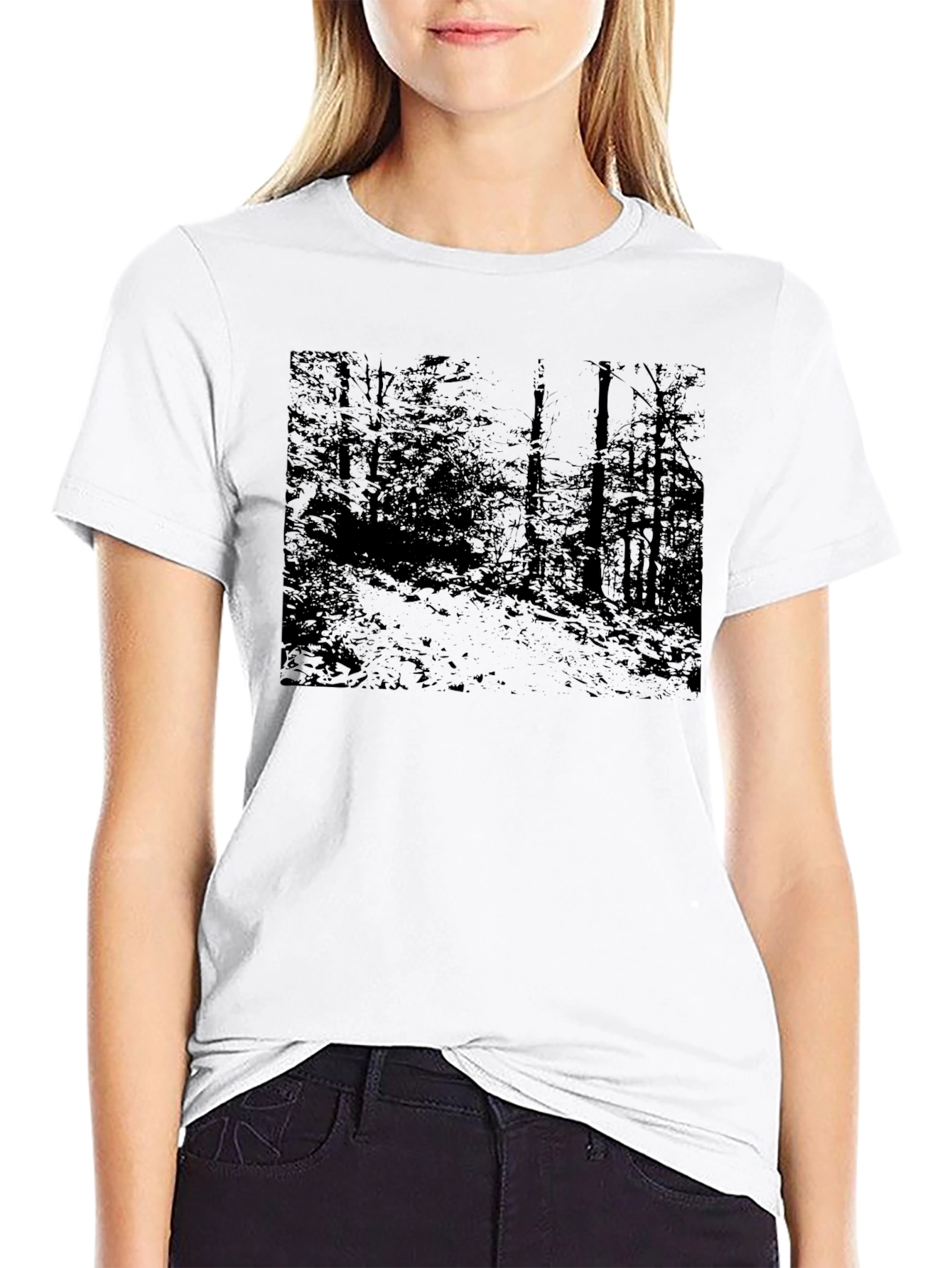 Dark Forest Graphic Tee - Unisex Black T-Shirt