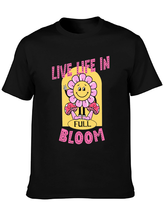 Live Life in Full Bloom Graphic Tee