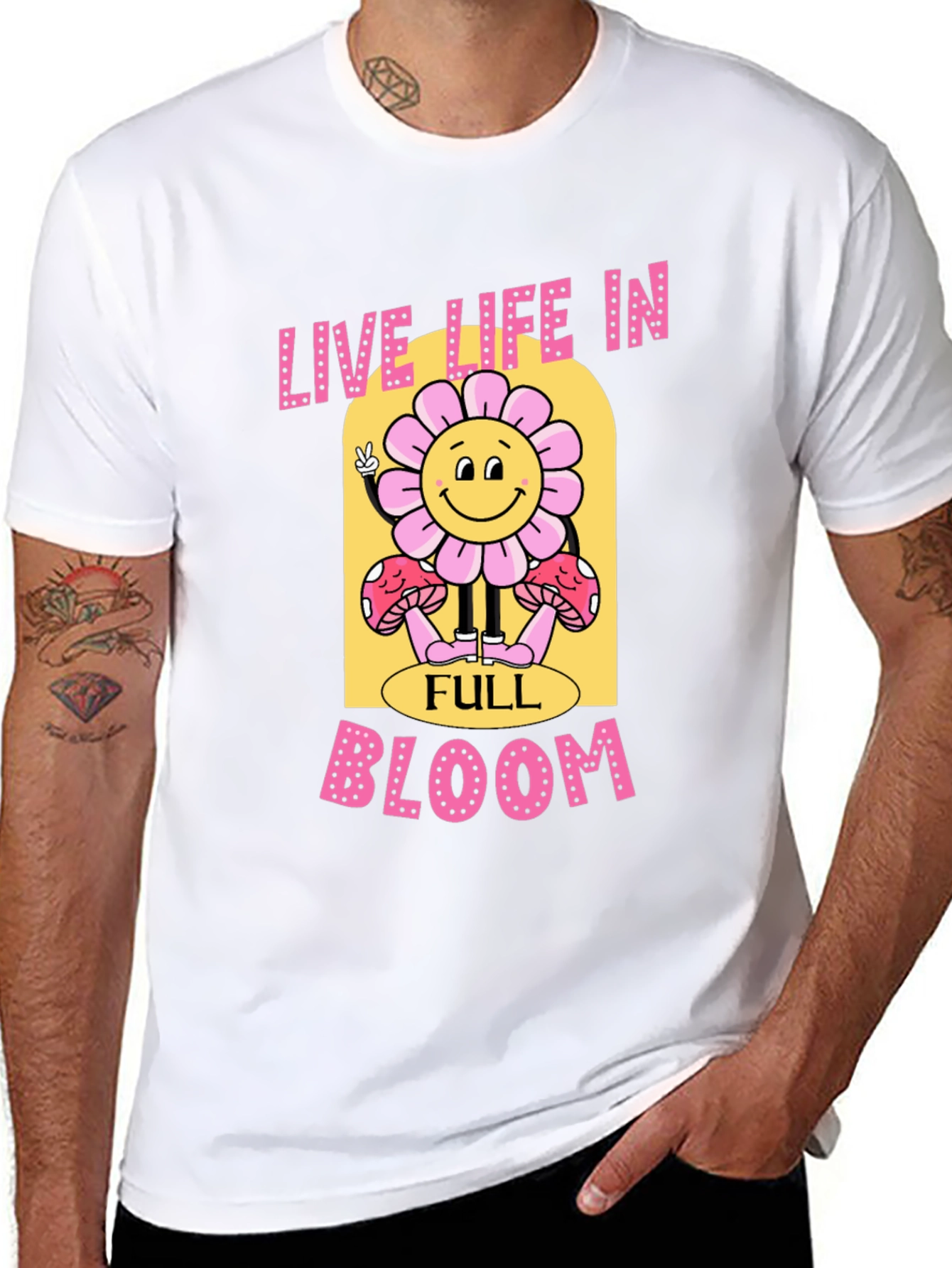 Live Life in Full Bloom Graphic Tee