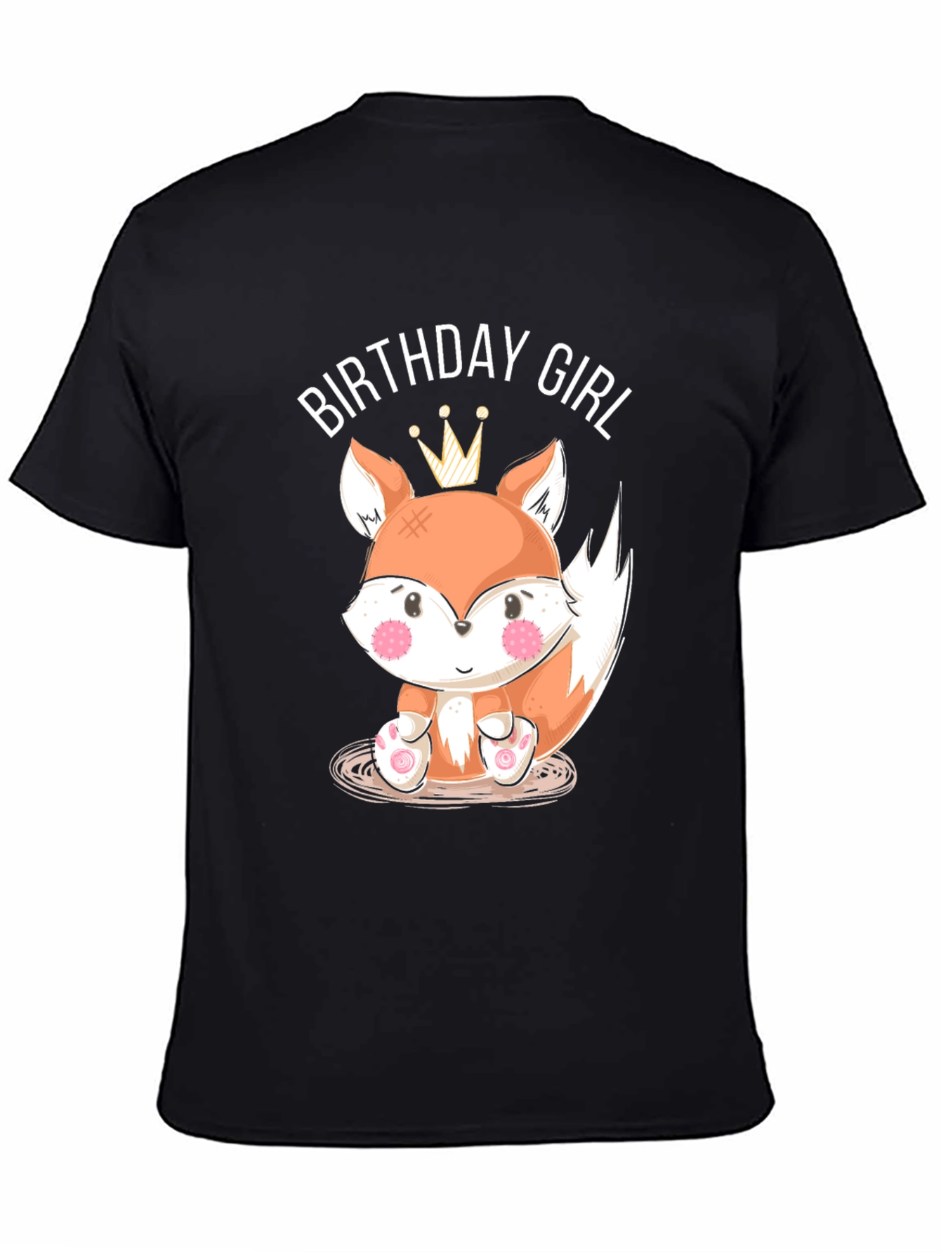 Birthday Girl Fox Graphic T-Shirt