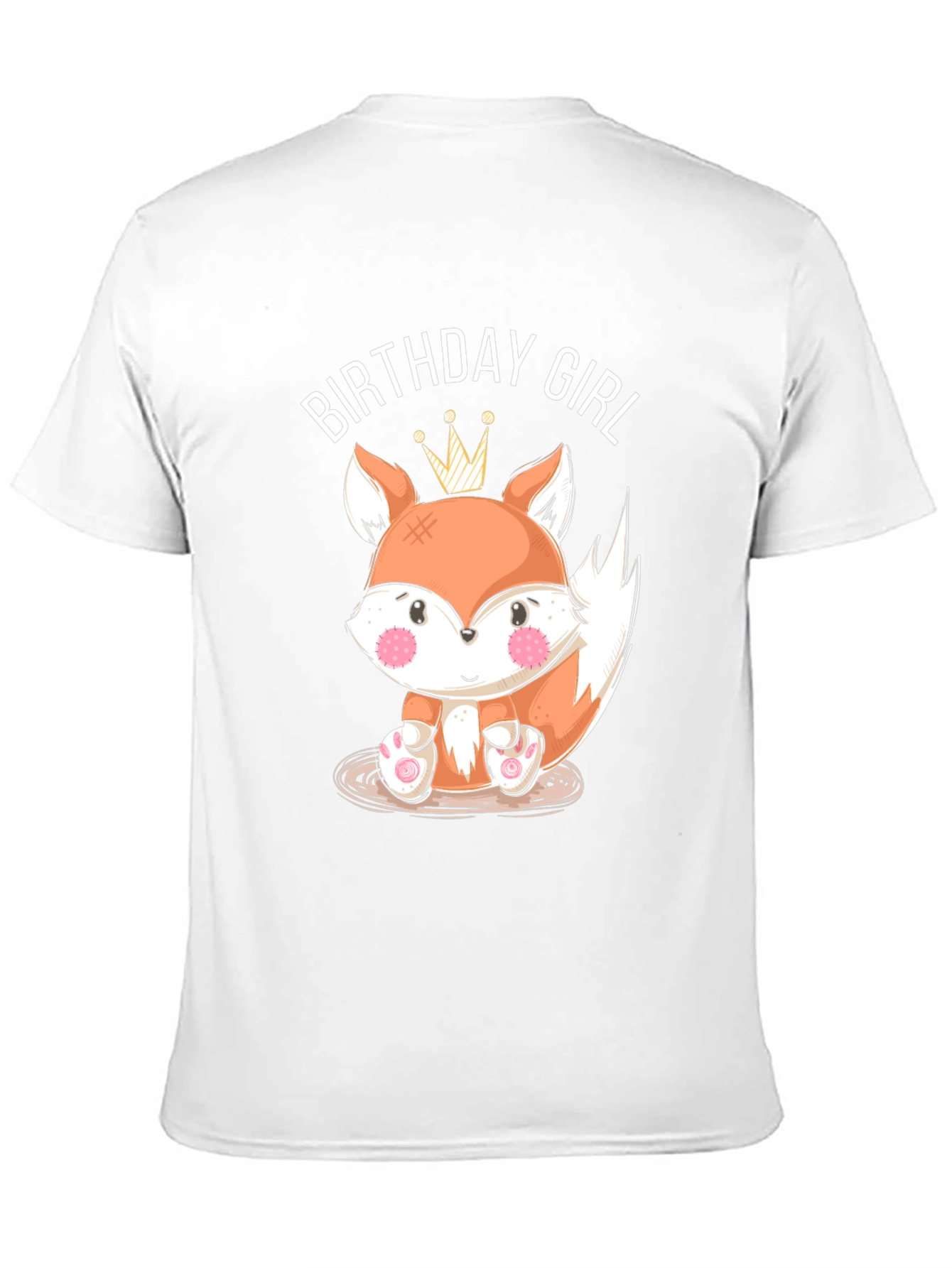 Birthday Girl Fox Graphic T-Shirt