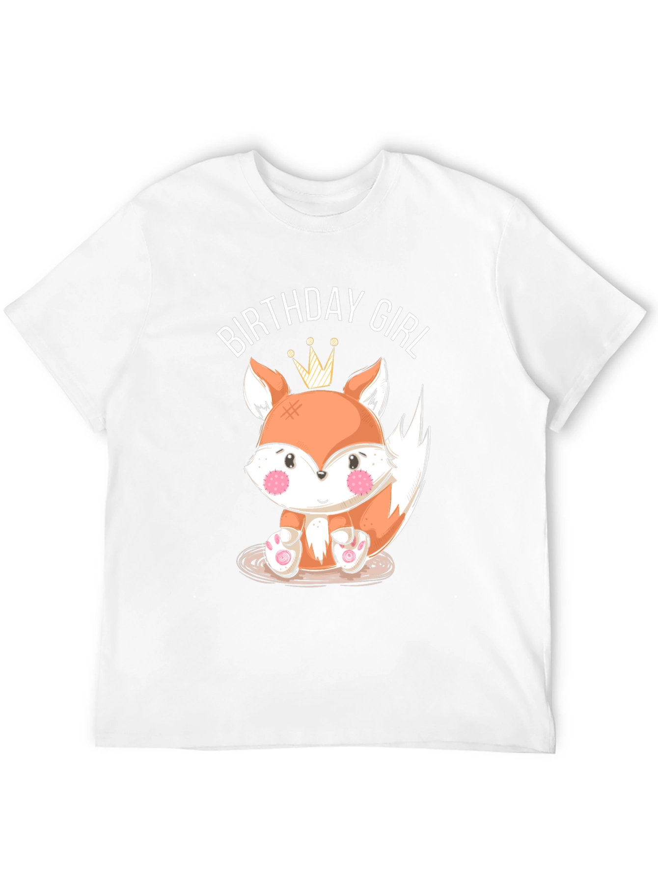 Birthday Girl Fox Graphic T-Shirt