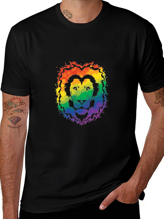Rainbow Pride Lion Graphic Tee