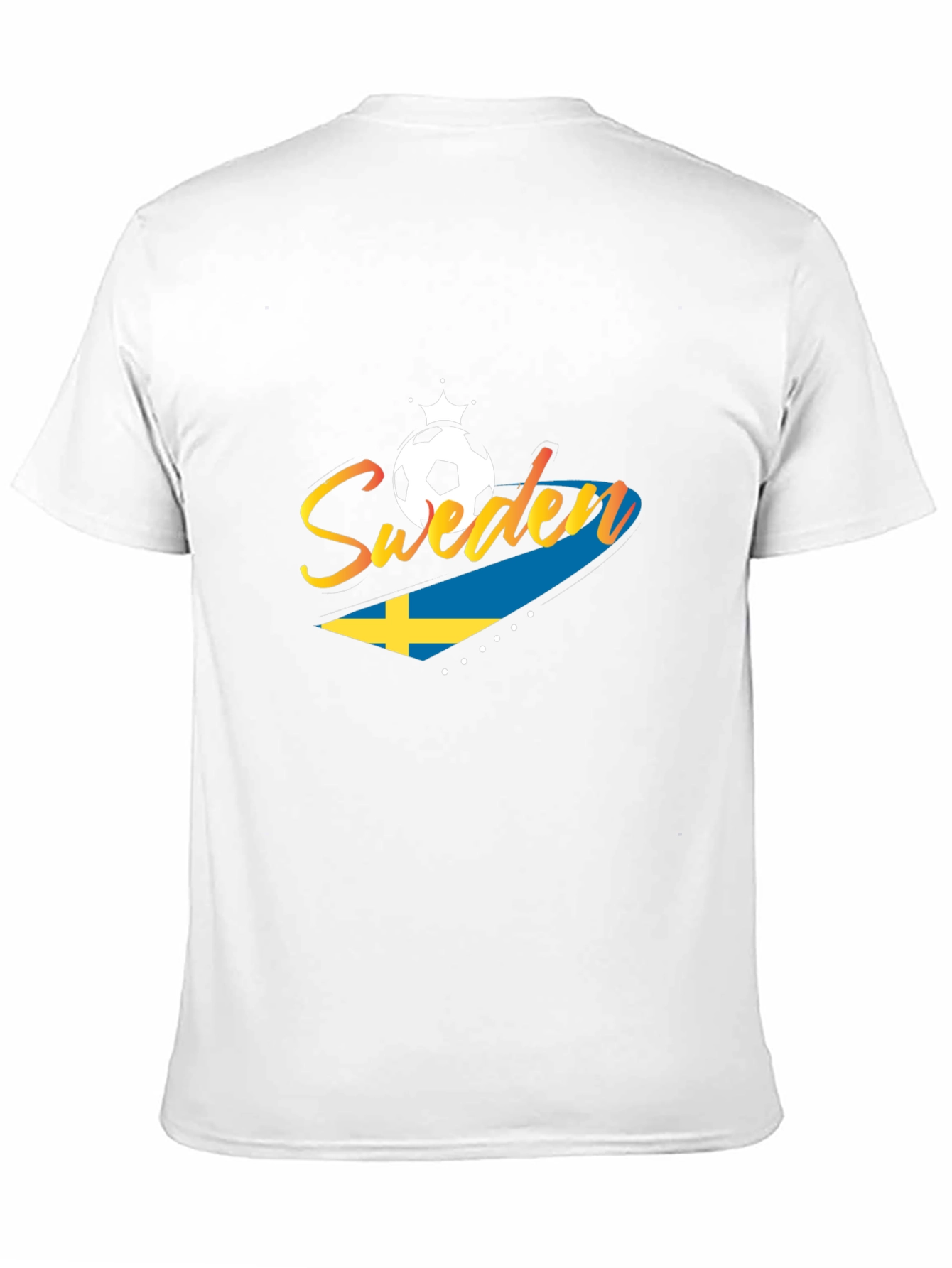 Sweden Soccer T-Shirt - Black Jersey for Fans