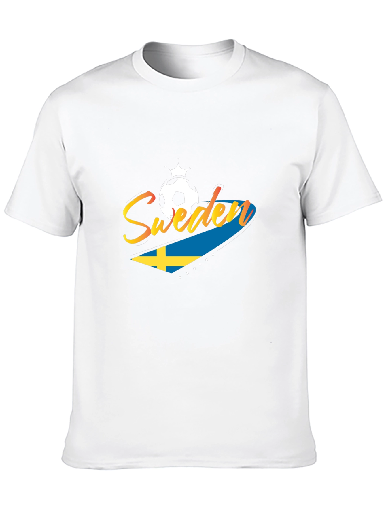 Sweden Soccer T-Shirt - Black Jersey for Fans