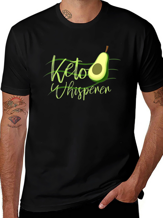 Keto Whisperer Avocado Graphic T-Shirt