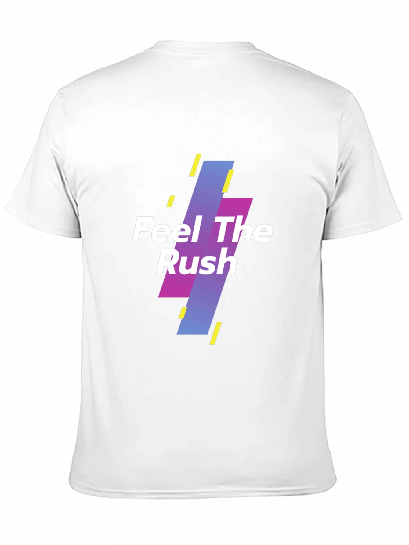 Feel The Rush Graphic Print Black T-Shirt