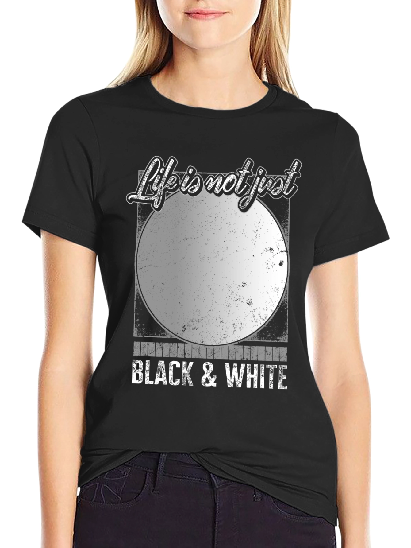 Life is Not Just Black & White Graphic Tee