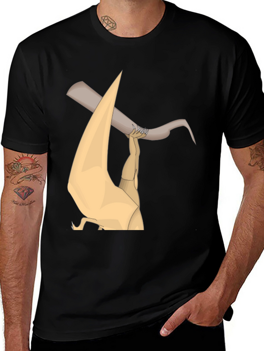 Unique Graphic Print Black T-Shirt
