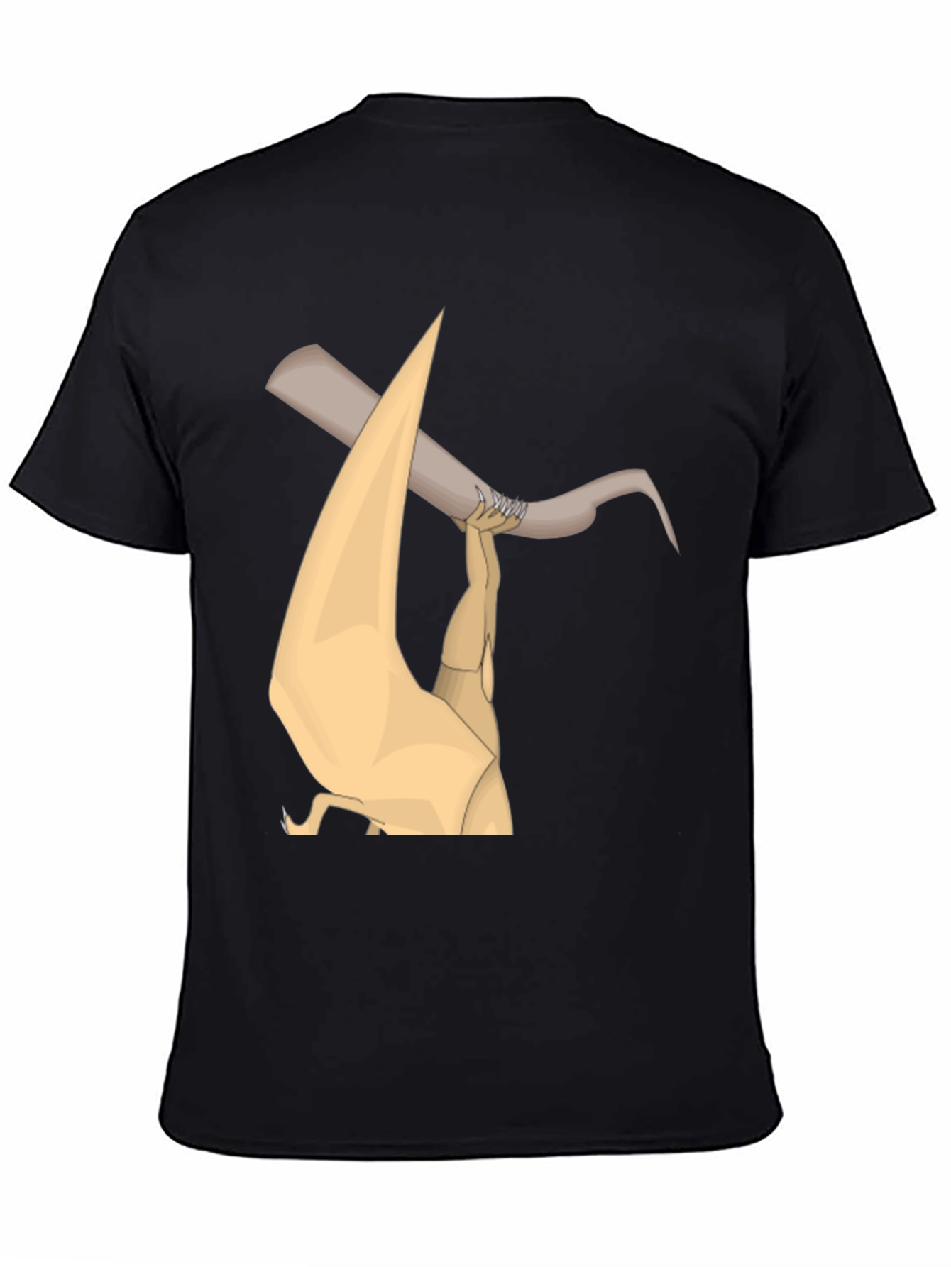 Unique Graphic Print Black T-Shirt