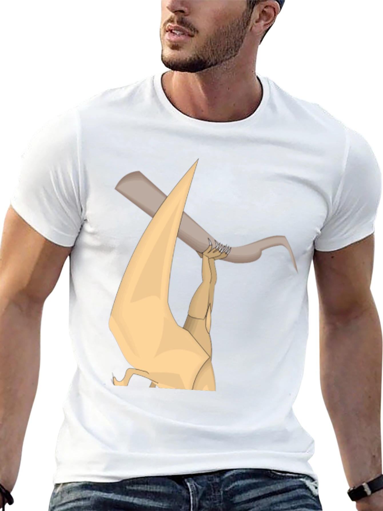 Unique Graphic Print Black T-Shirt