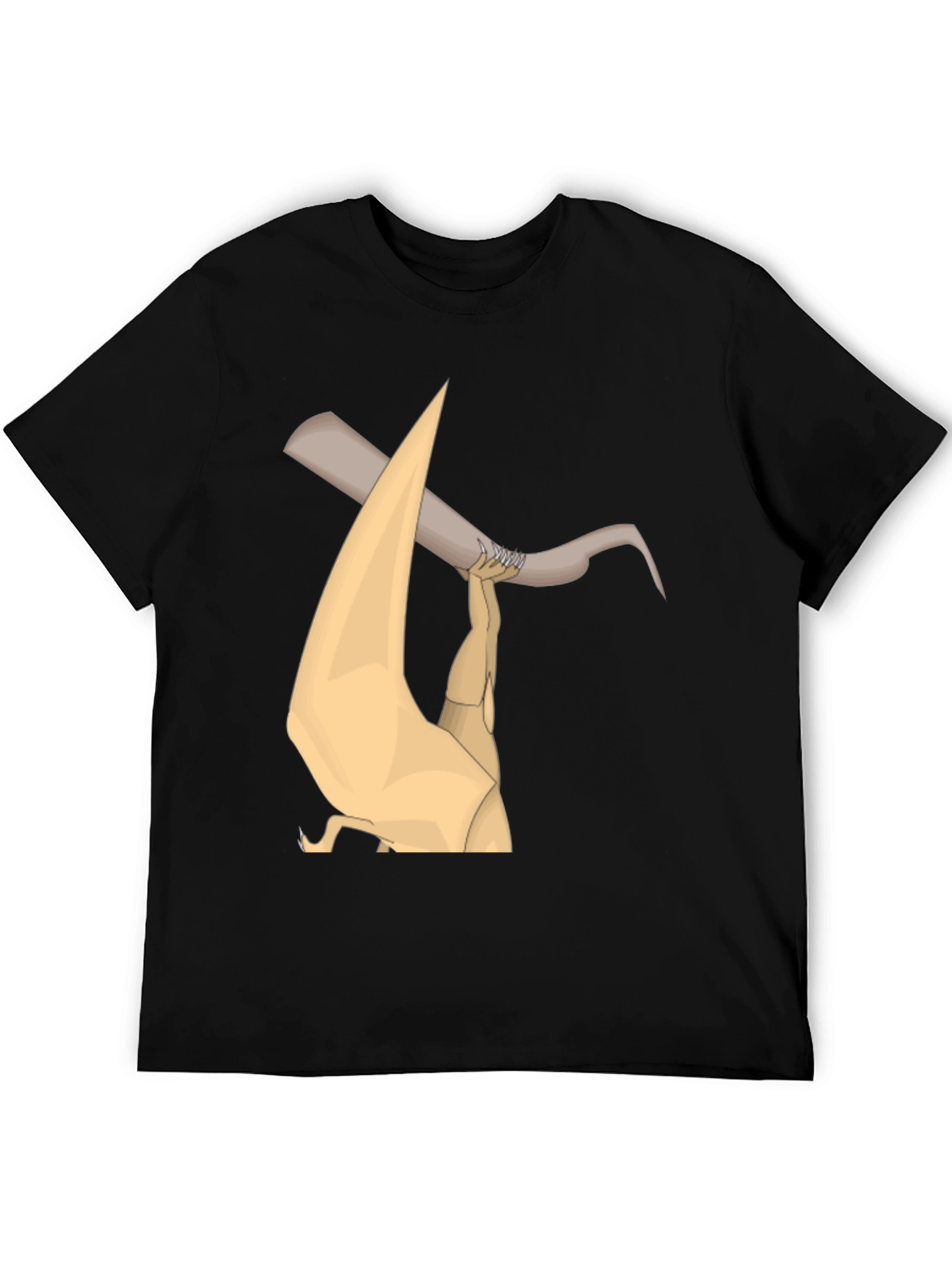 Unique Graphic Print Black T-Shirt