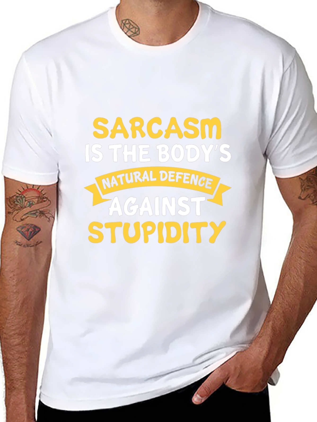 Sarcasm Is The Bodys Natural Defence T-Shirt