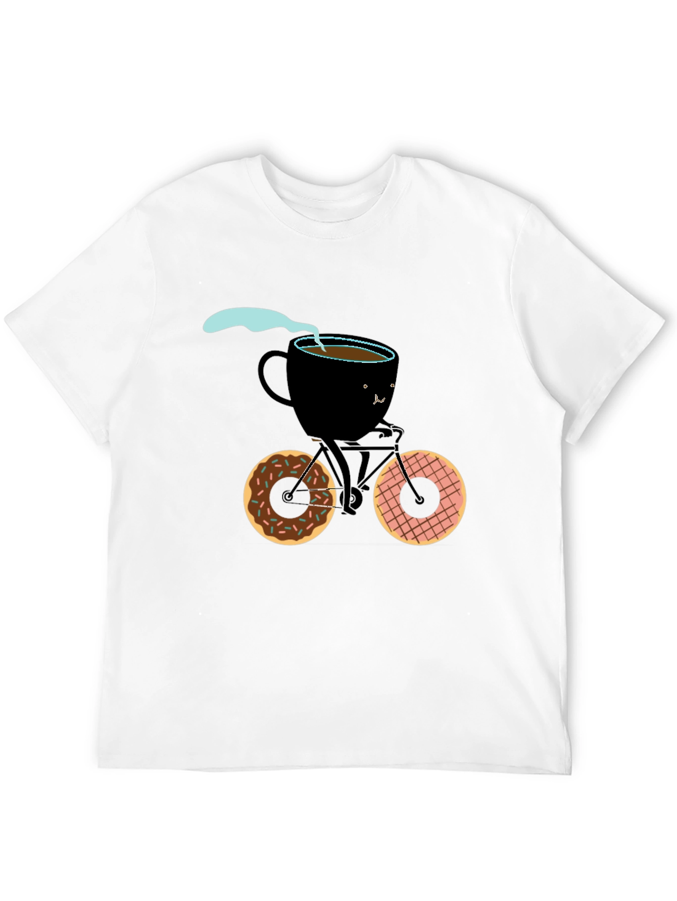 Coffee Cup Bicycle Graphic Tee