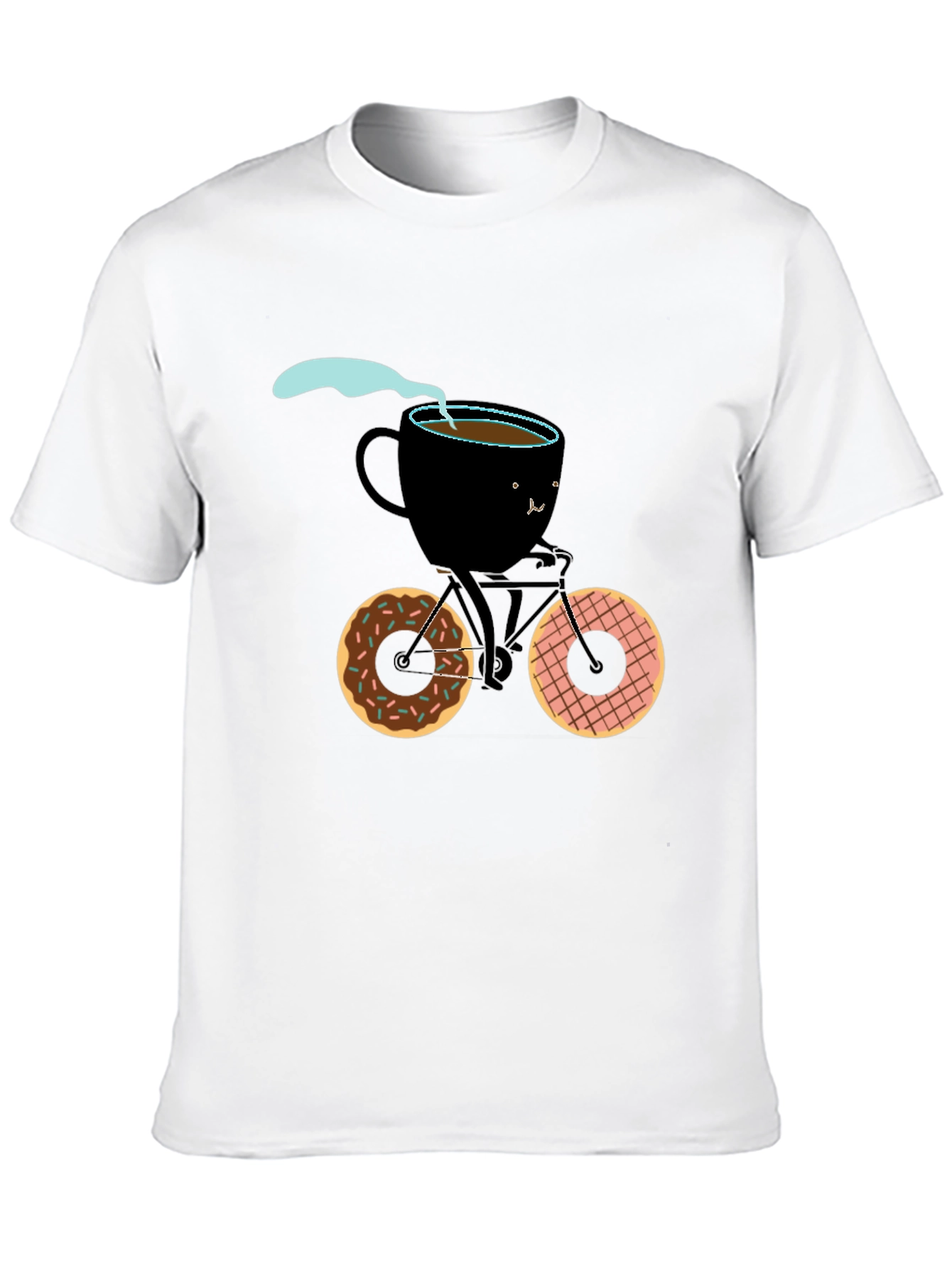 Coffee Cup Bicycle Graphic Tee