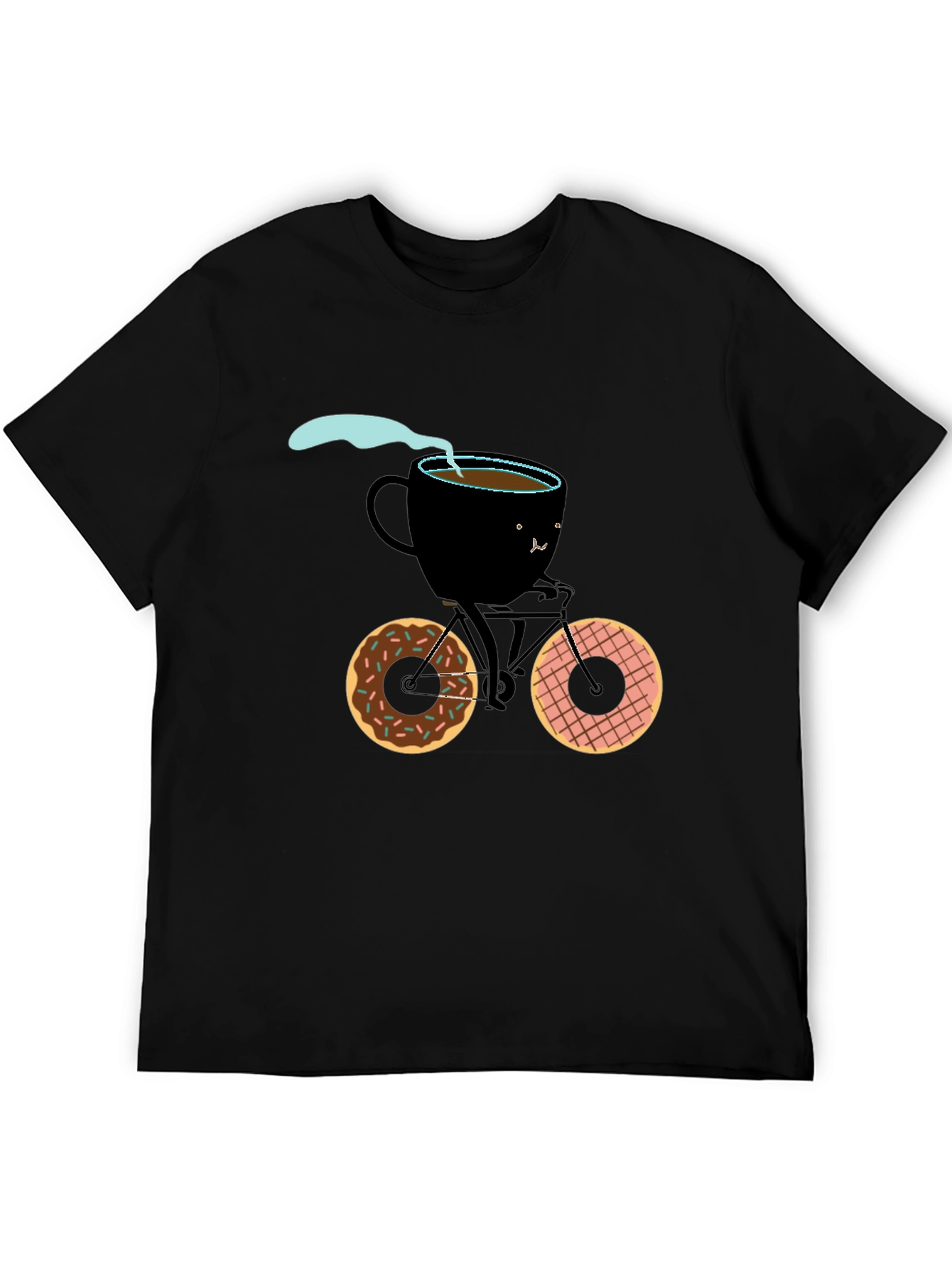 Coffee Cup Bicycle Graphic Tee