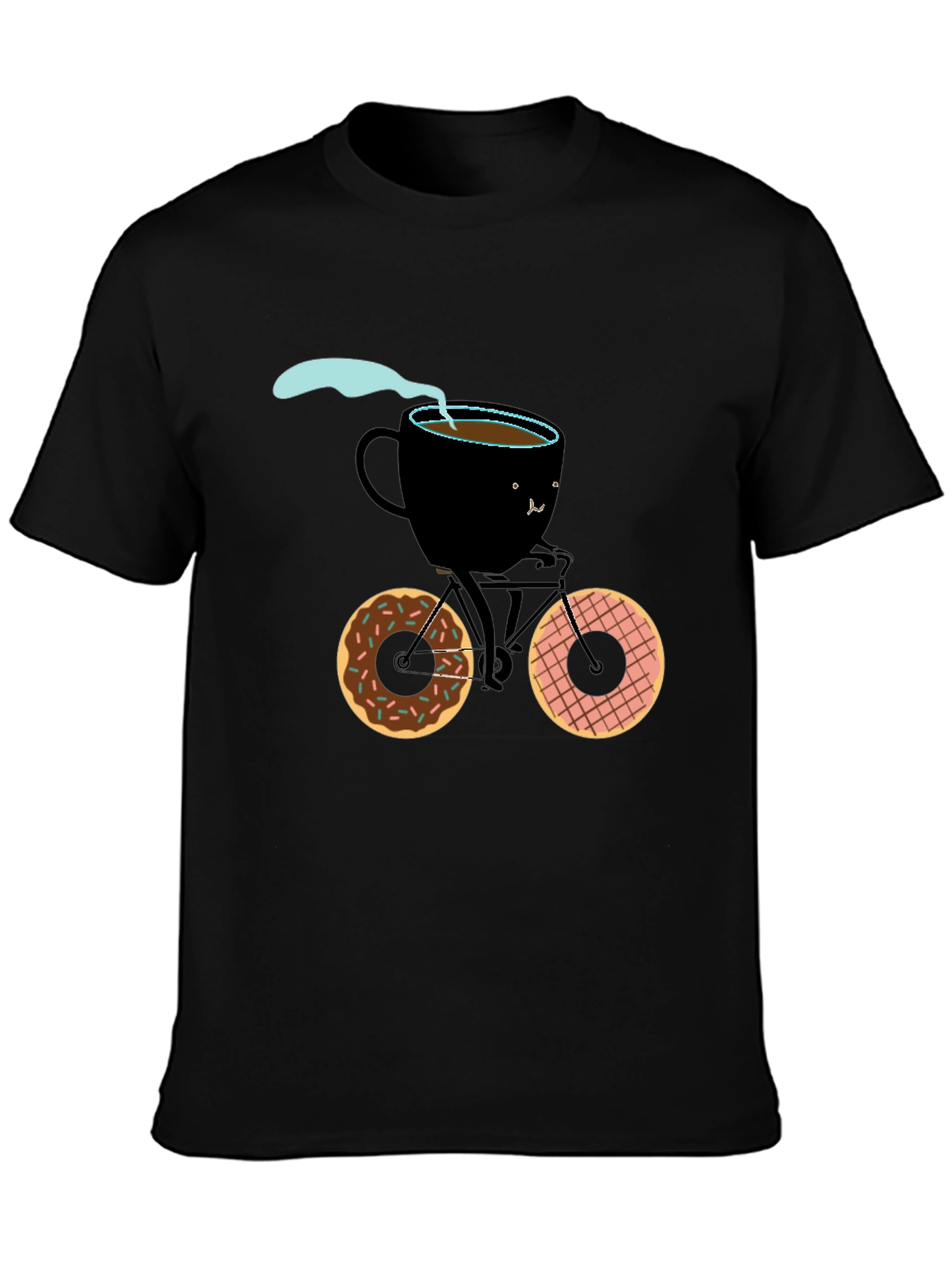Coffee Cup Bicycle Graphic Tee