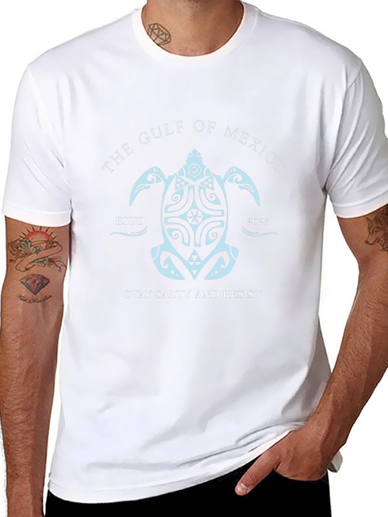 Gulf of Mexico Turtle T-Shirt - Stay Salty Resist