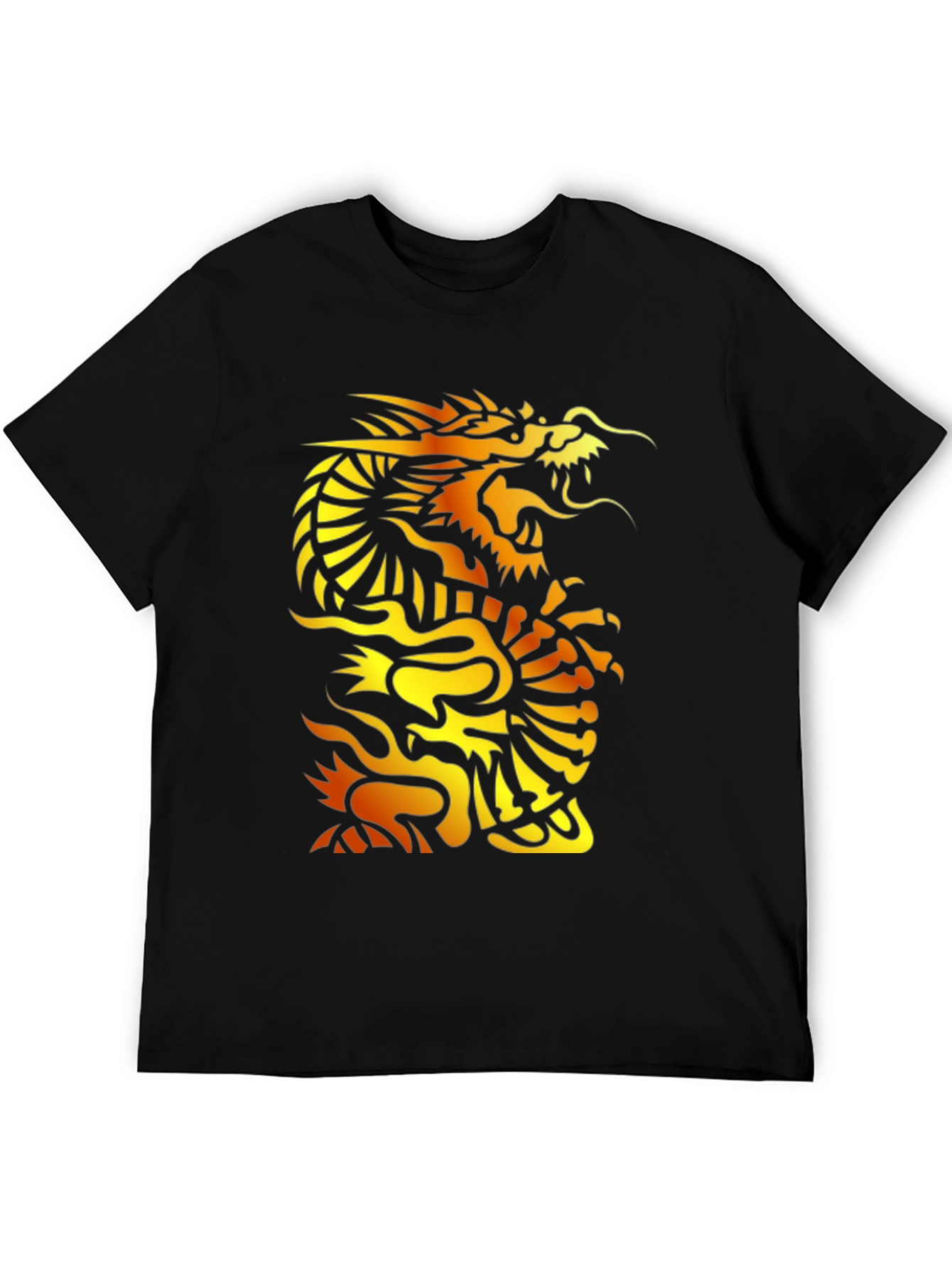 Bold Dragon Graphic Black T-Shirt