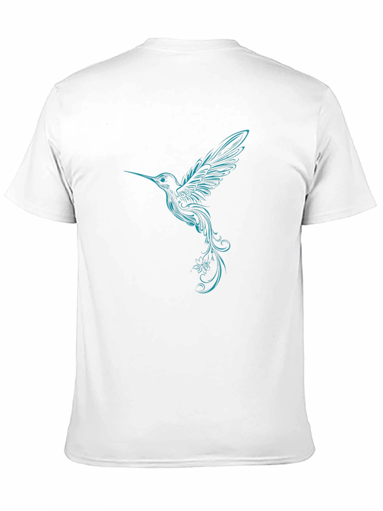 Hummingbird Graphic Tee - Black Cotton Blend