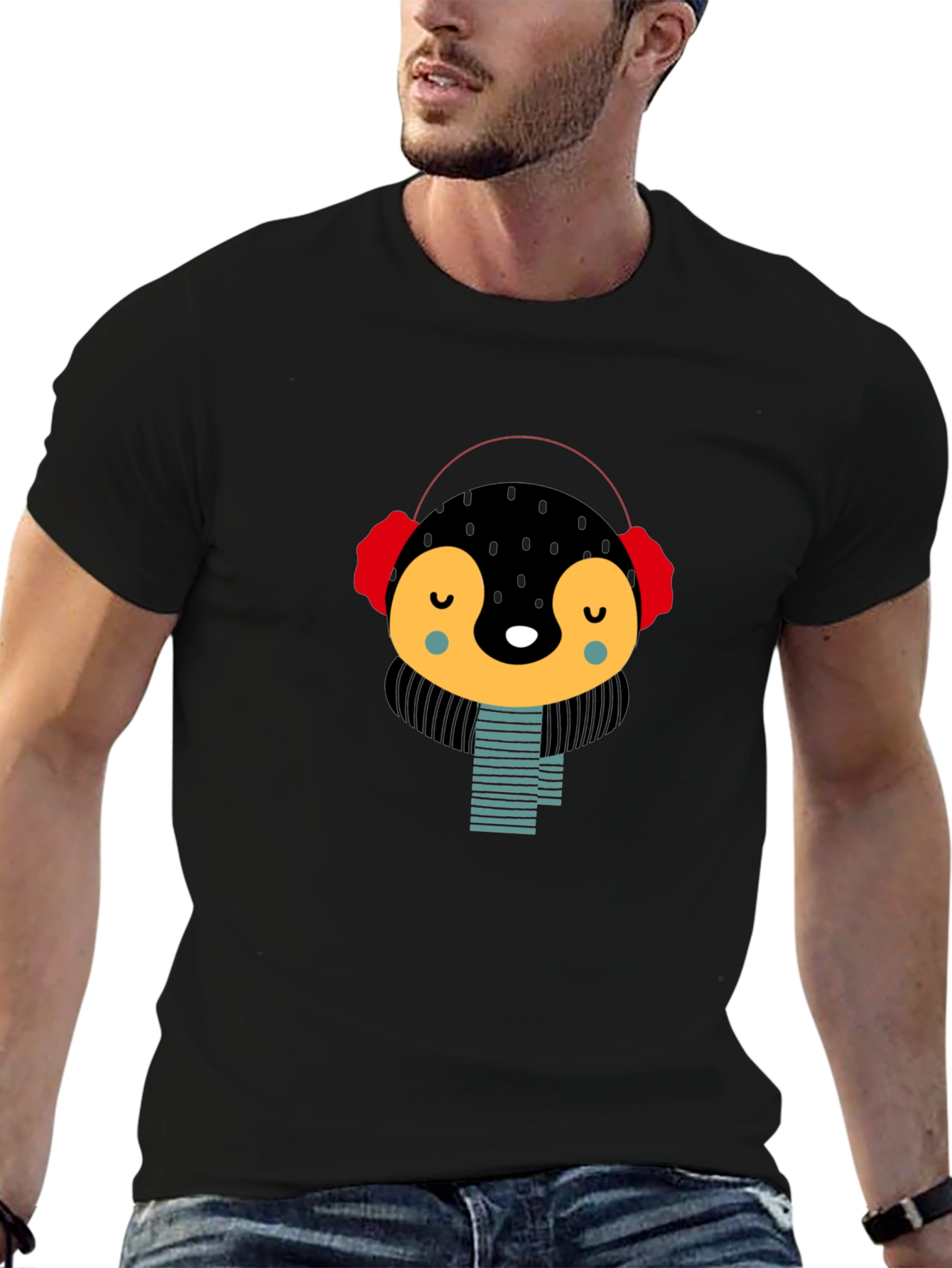 Cute Penguin Graphic Tee - Winter Style Shirt
