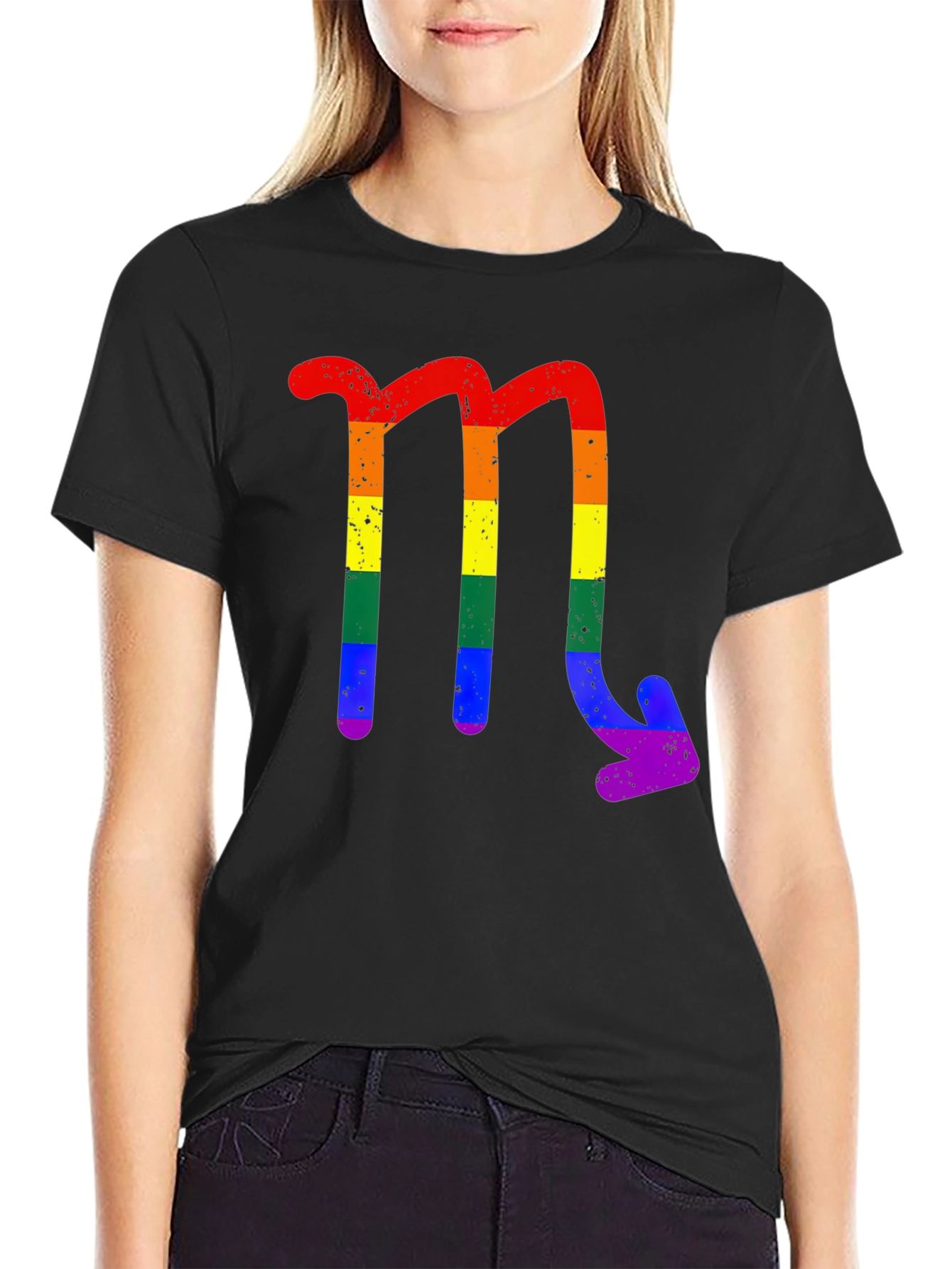 Rainbow Scorpio Zodiac T-Shirt