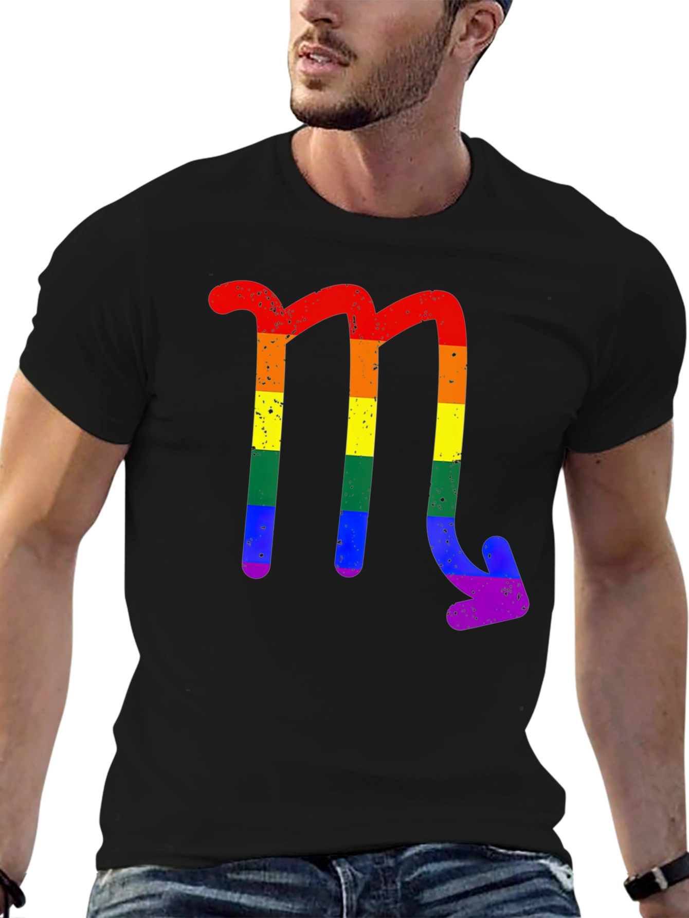 Rainbow Scorpio Zodiac T-Shirt