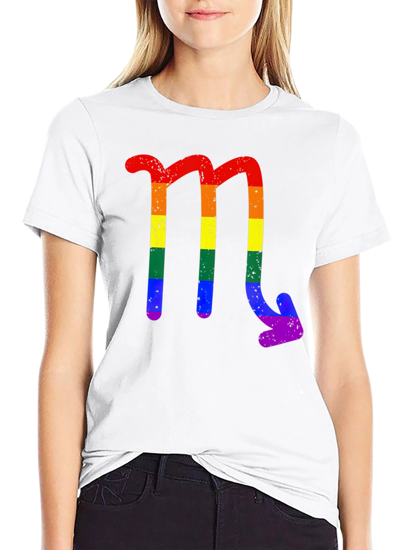 Rainbow Scorpio Zodiac T-Shirt