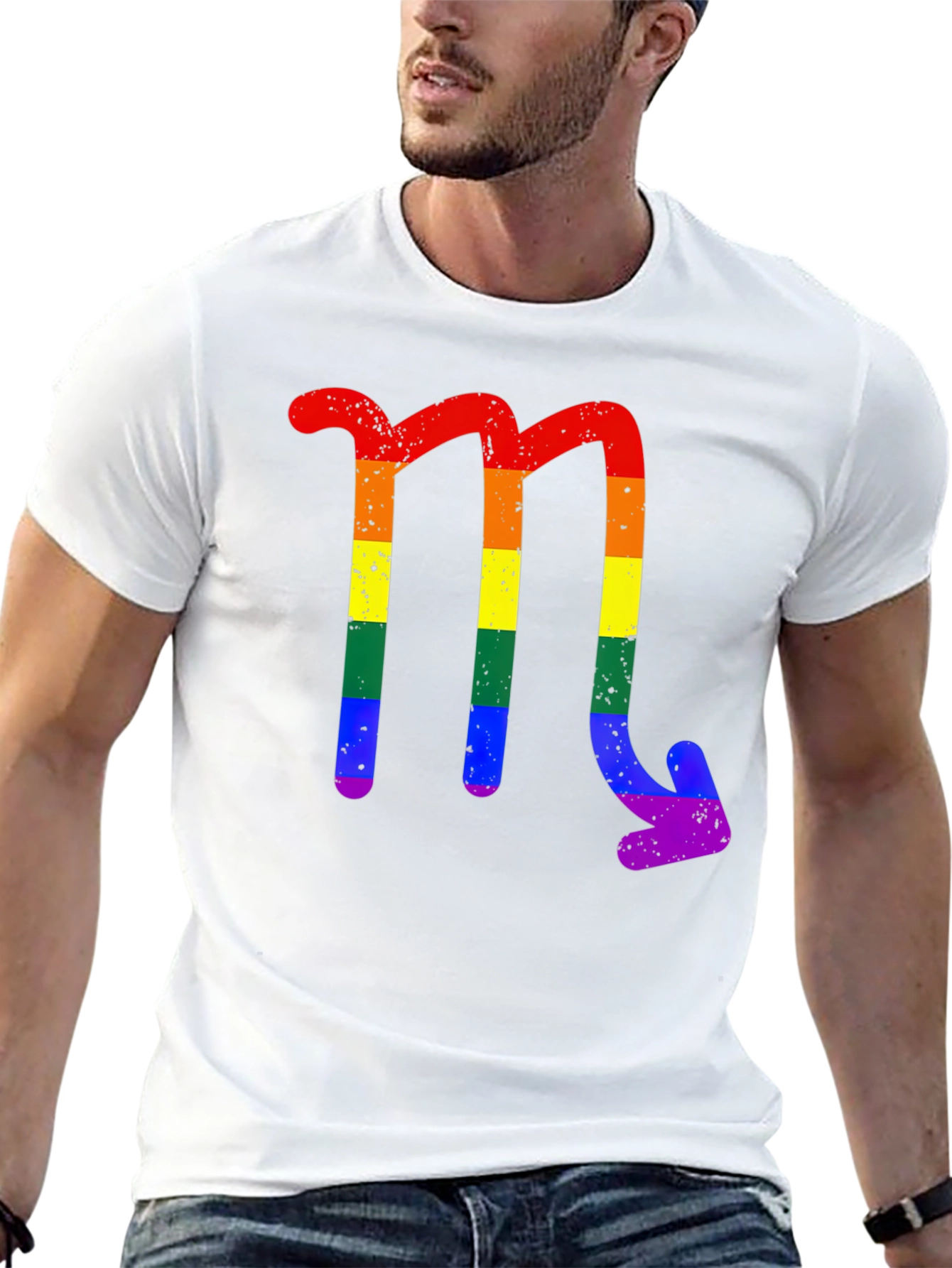 Rainbow Scorpio Zodiac T-Shirt