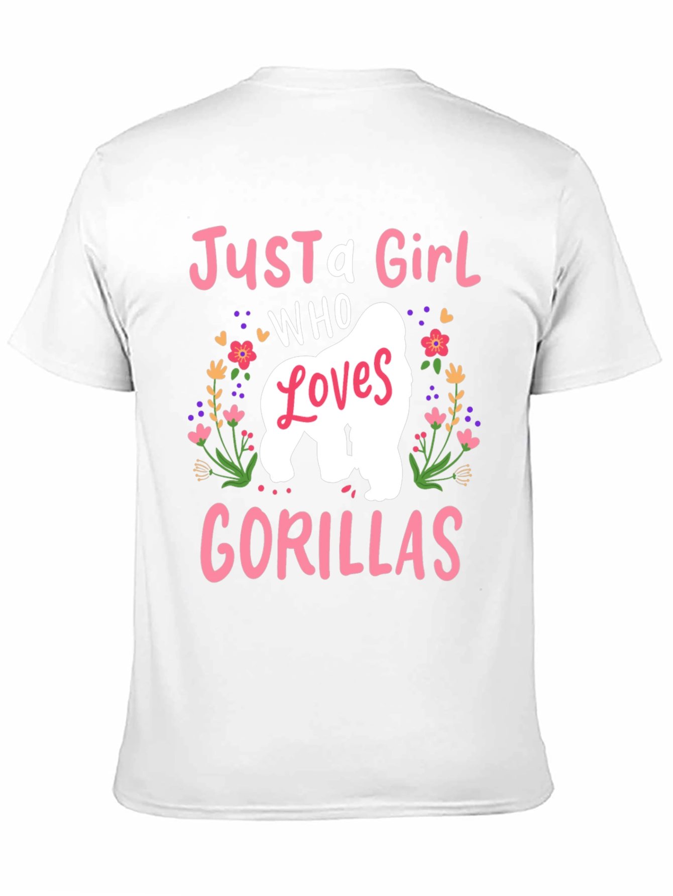 Just A Girl Who Loves Gorillas T-Shirt