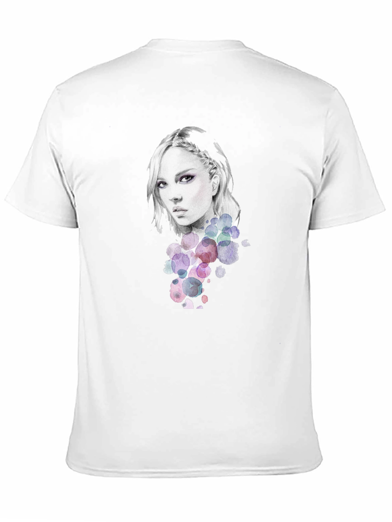 Woman Portrait Graphic Tee - Stylish Black T-Shirt
