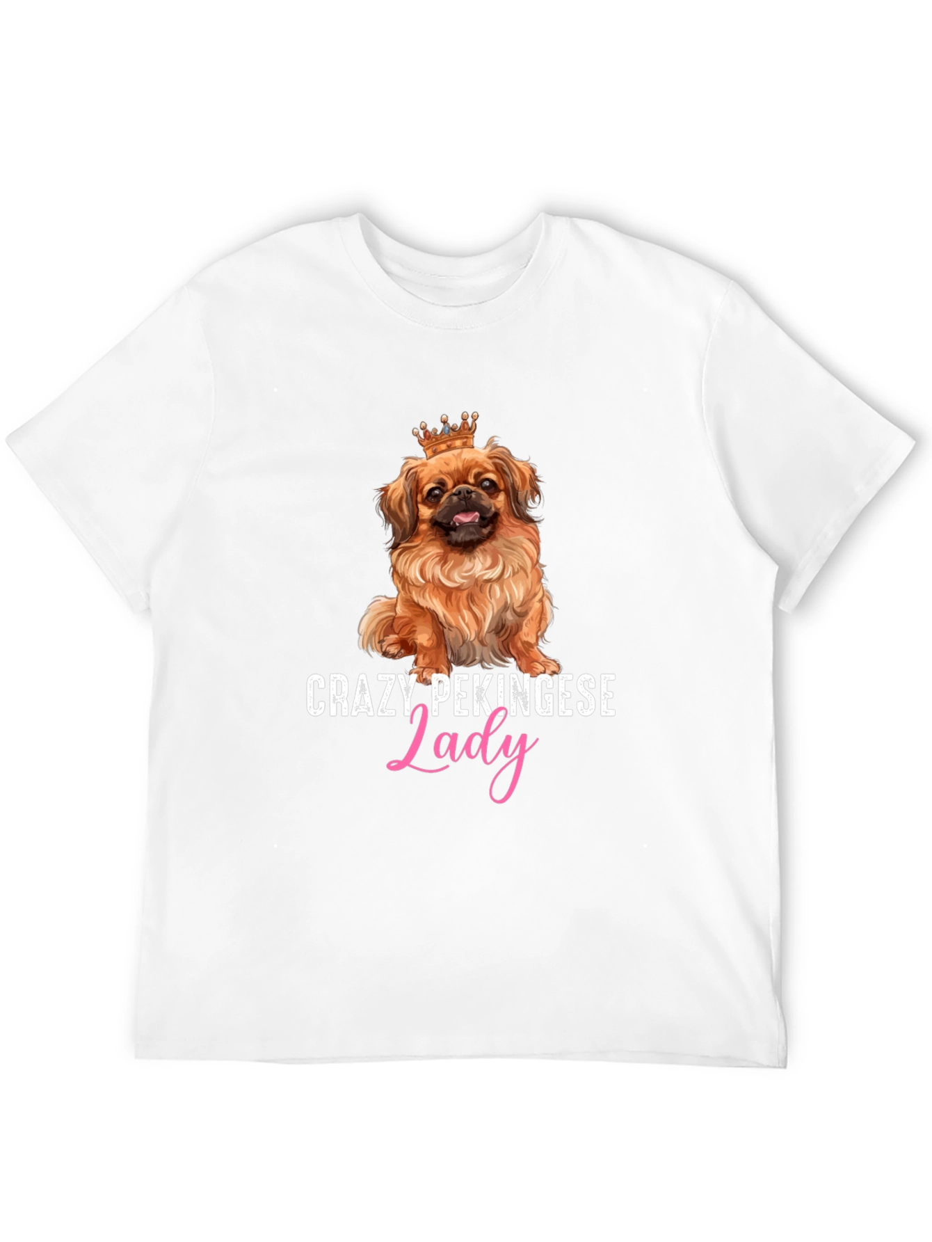Crazy Pekingese Lady T-Shirt - Cute Dog Lover Tee