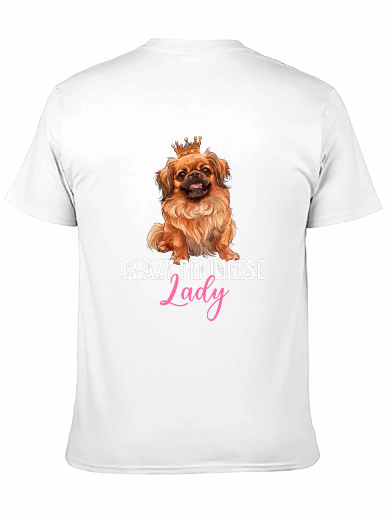 Crazy Pekingese Lady T-Shirt - Cute Dog Lover Tee