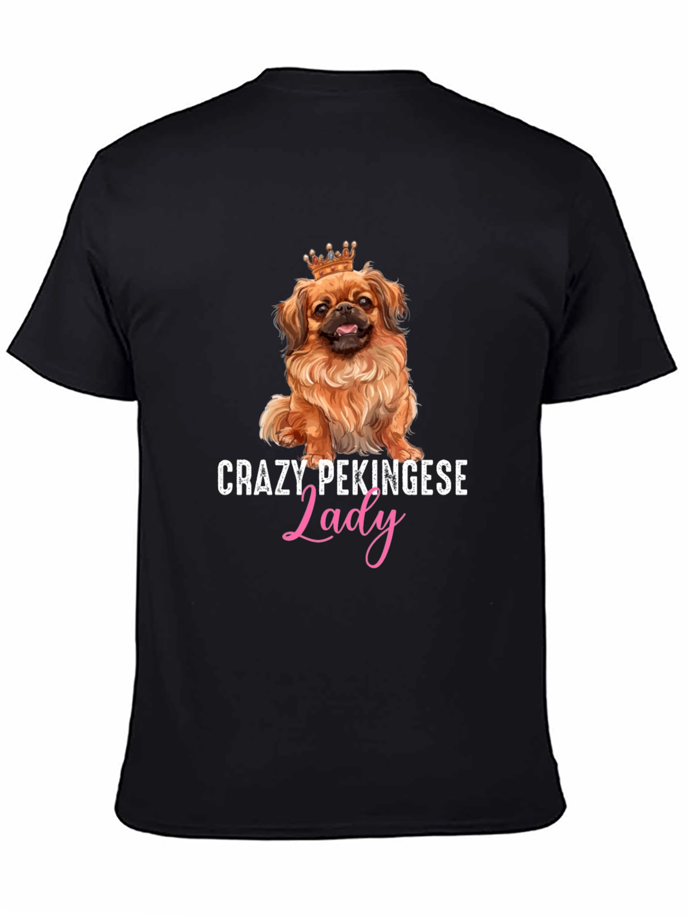 Crazy Pekingese Lady T-Shirt - Cute Dog Lover Tee