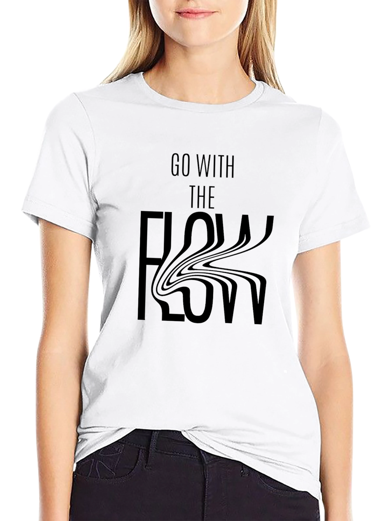 Go With The Flow Graphic T-Shirt