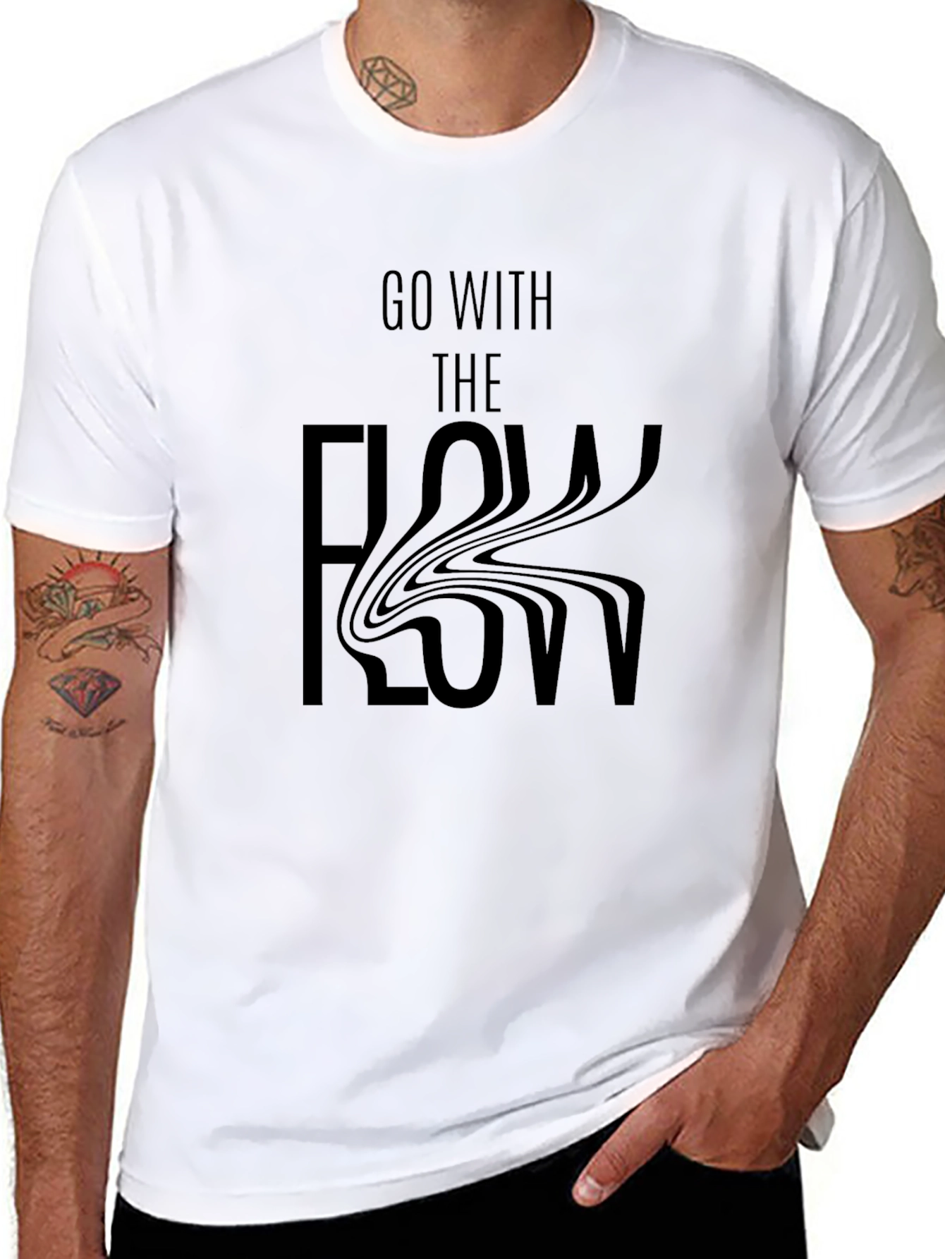Go With The Flow Graphic T-Shirt