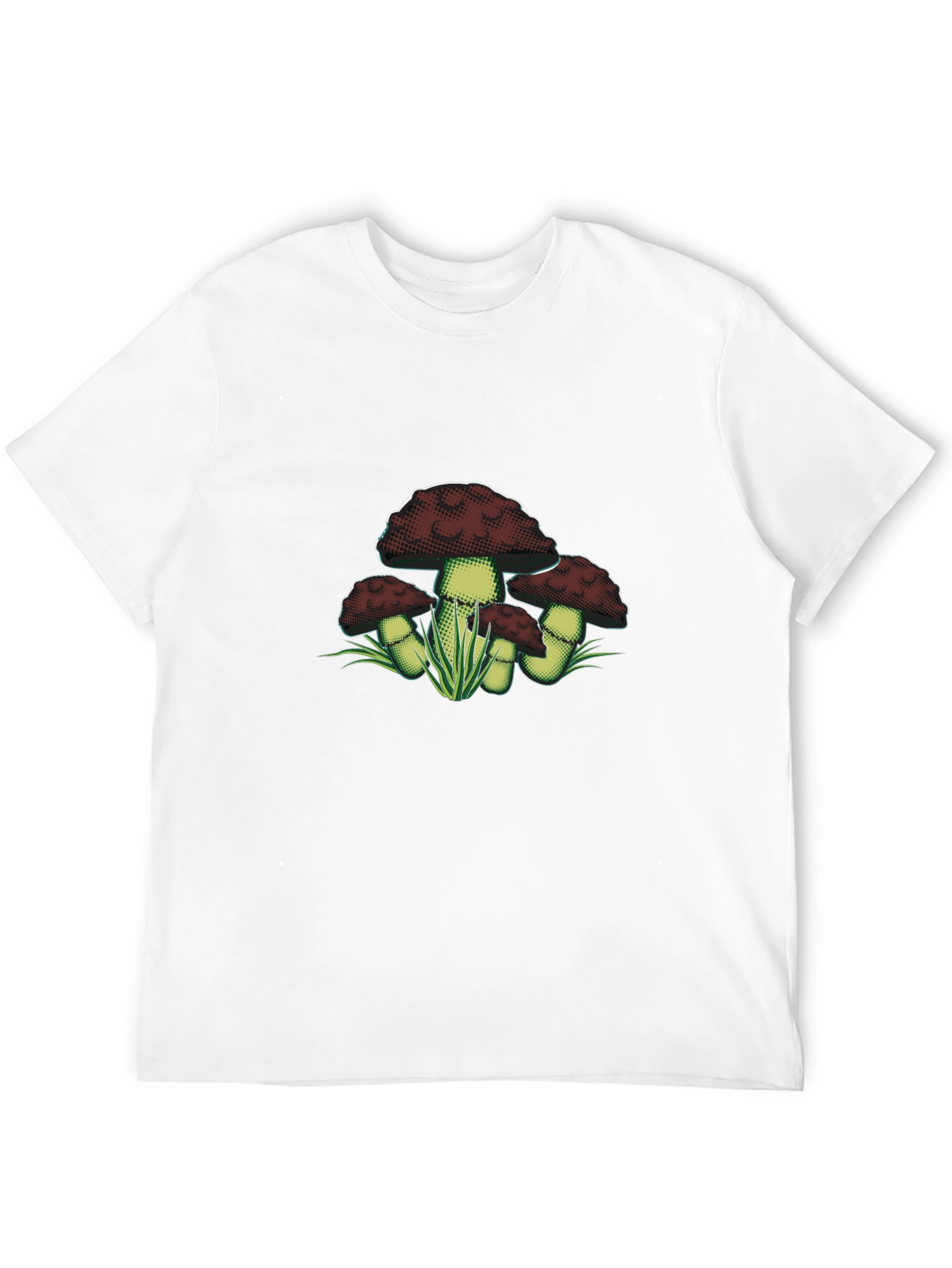 Mushroom Graphic Tee - Dark Academia Style