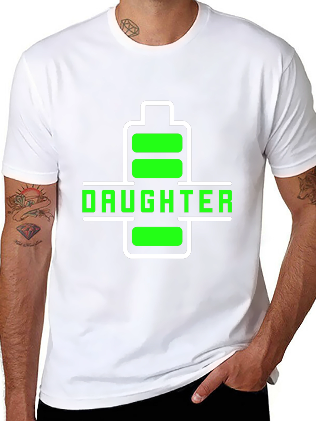 Daughter Battery T-Shirt - Recharge Your Love!