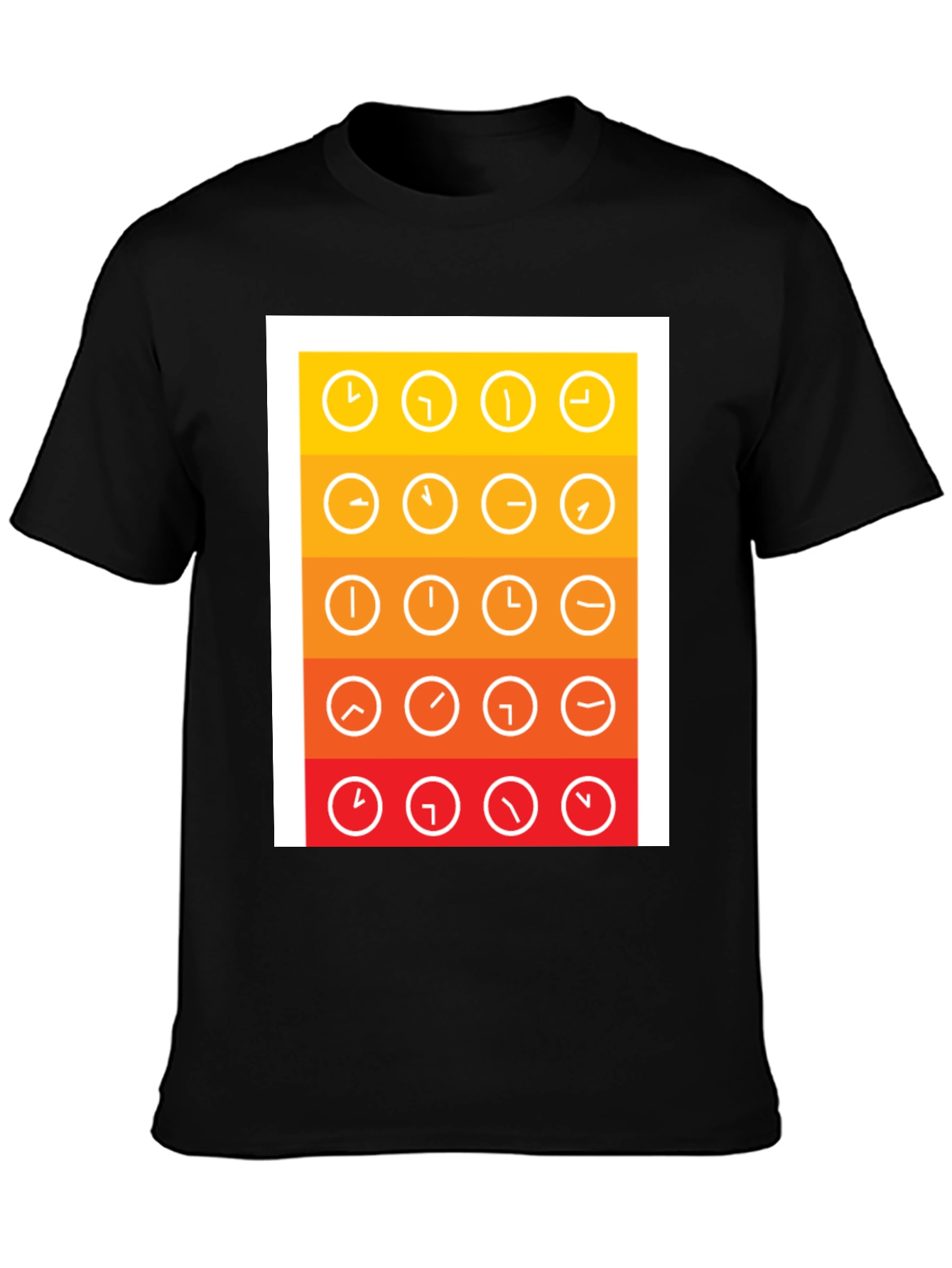 Clock Arrow Graphic Tee - Stylish Time Design