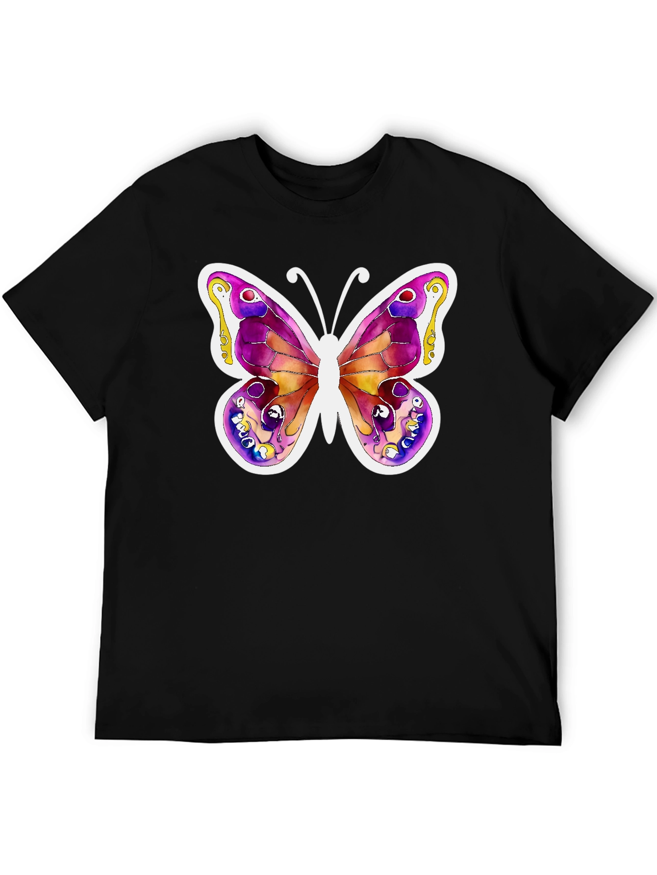 Butterfly Watercolor Art T-Shirt