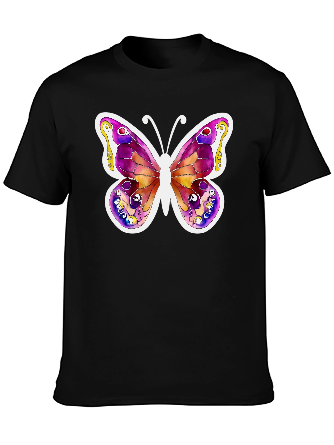 Butterfly Watercolor Art T-Shirt
