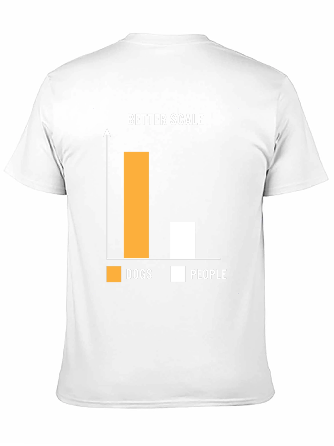 Better Scale Dogs vs People Funny Graphic T-Shirt