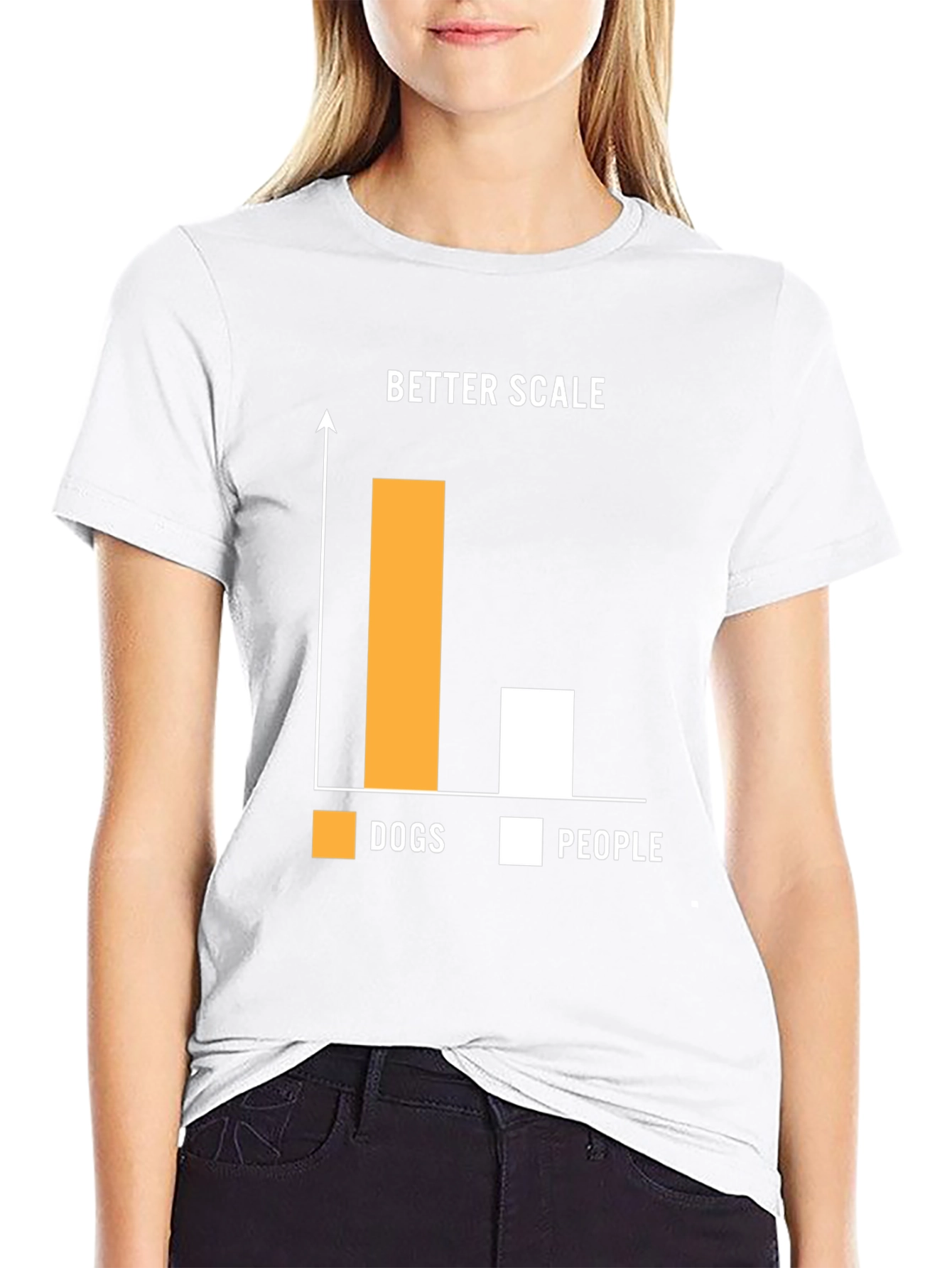 Better Scale Dogs vs People Funny Graphic T-Shirt