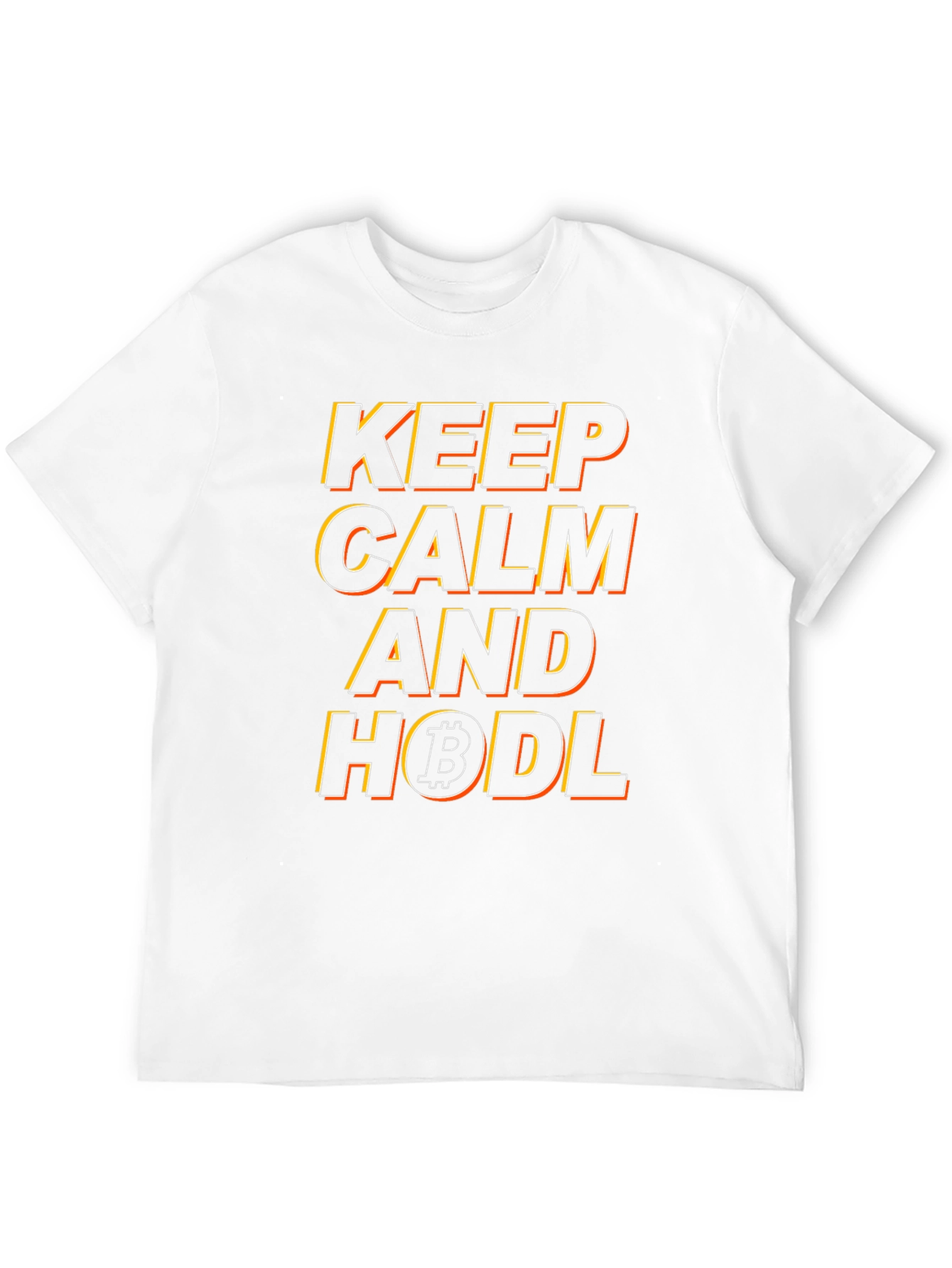 Keep Calm and HODL Bitcoin Graphic Tee