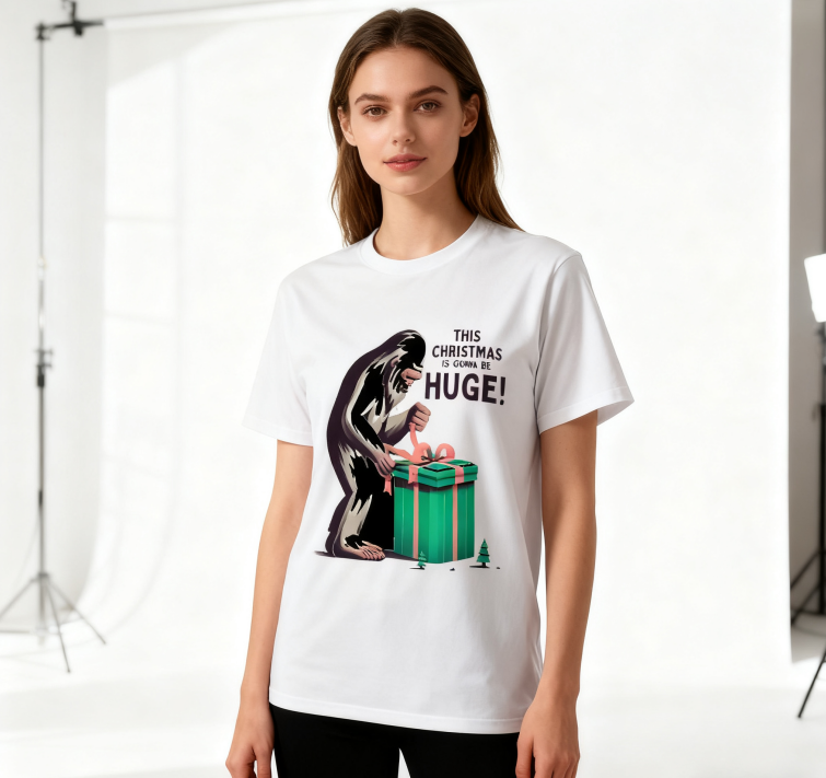 Festive "This Christmas Is Gonna Be HUGE!" T-Shirt - 100% Cotton | Bold Statement Holiday Tee | Fun Christmas Party Wear