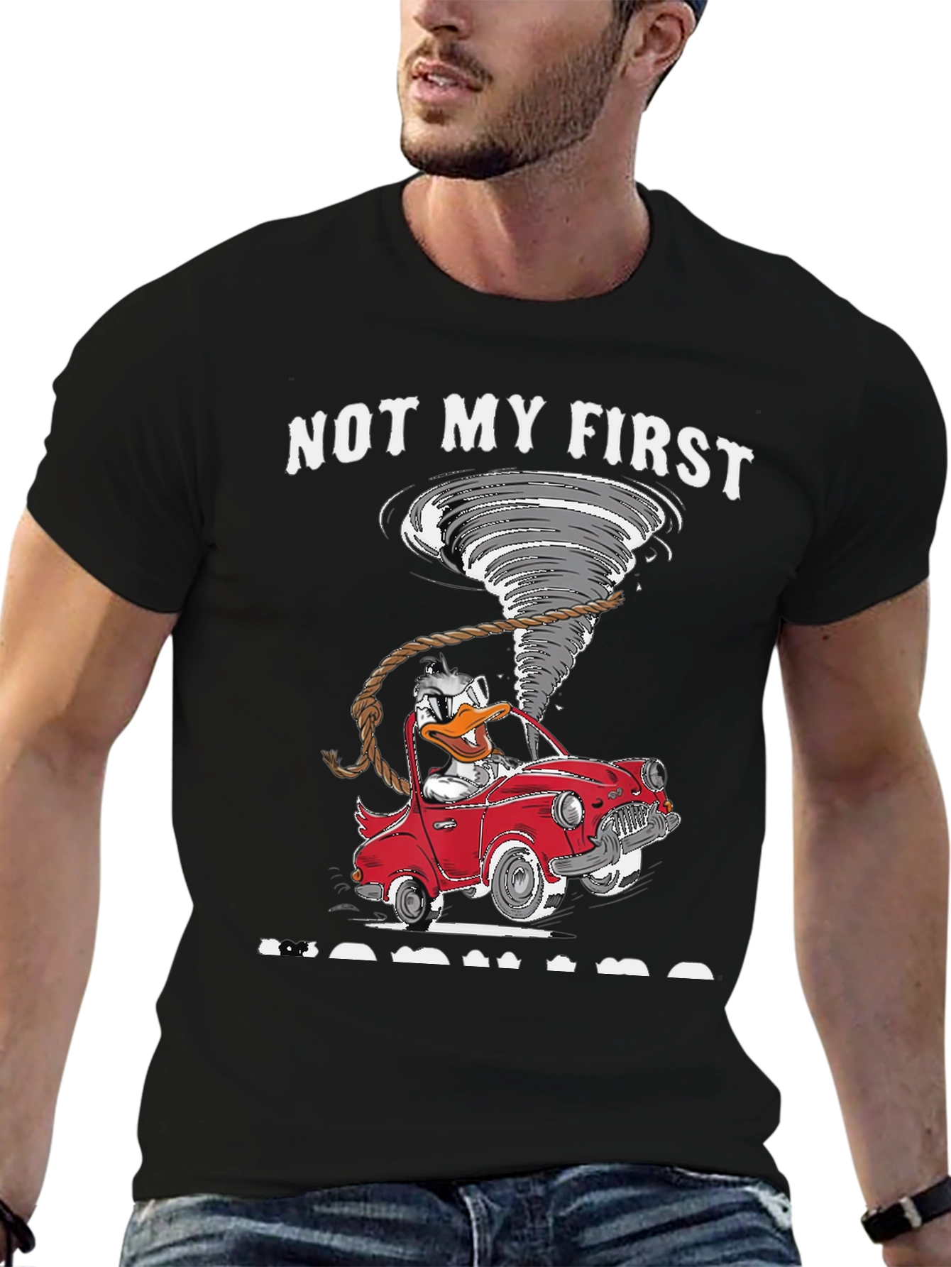 Duck Tornado Car T-Shirt