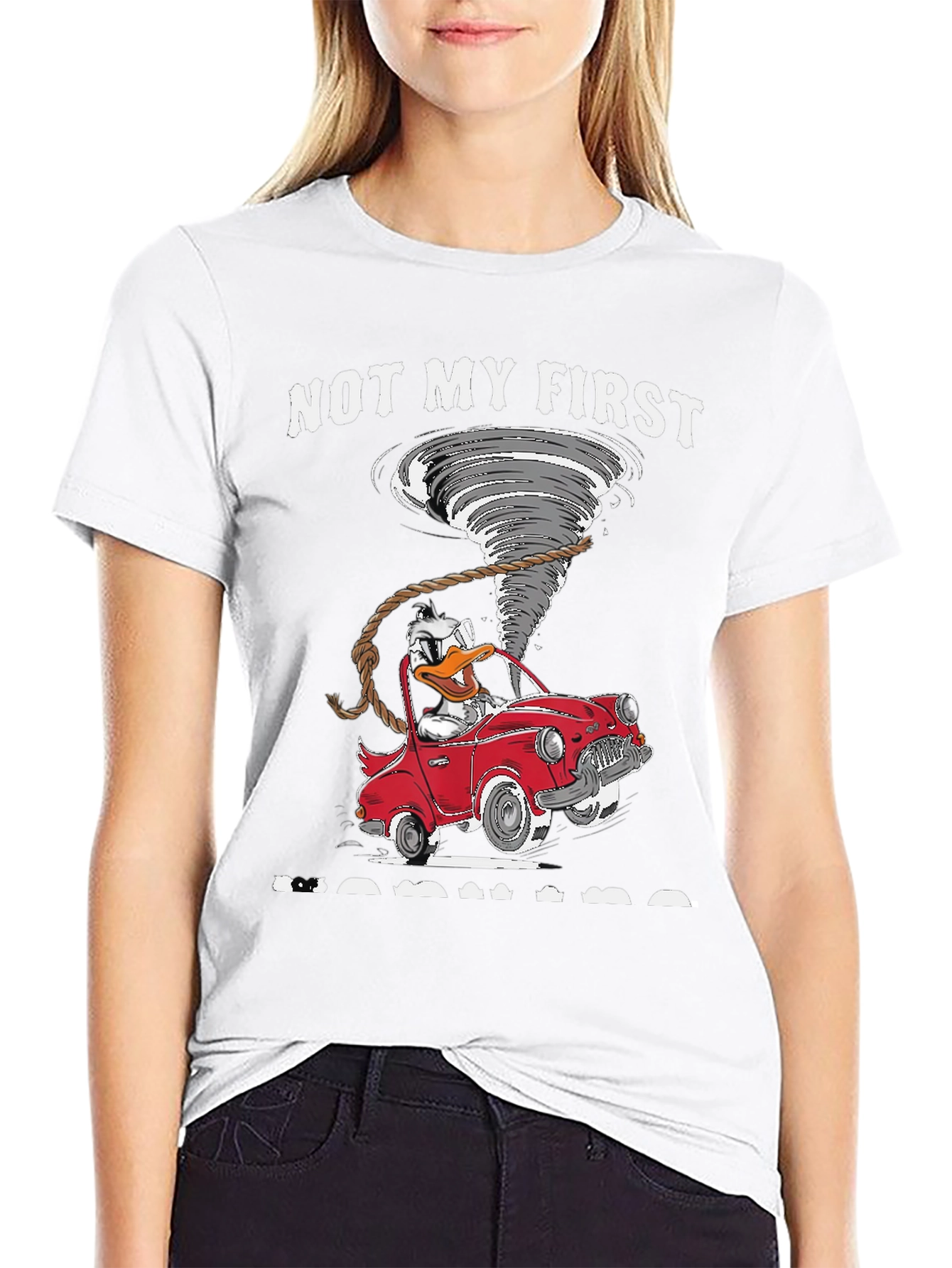 Duck Tornado Car T-Shirt